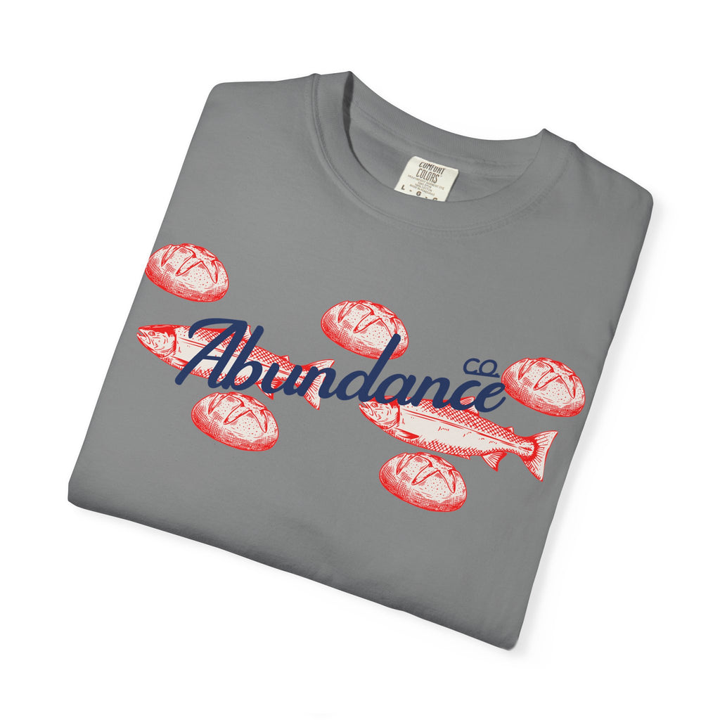 Abundance Fish & Shells T-Shirt — Coastal Seafood Graphic Tee