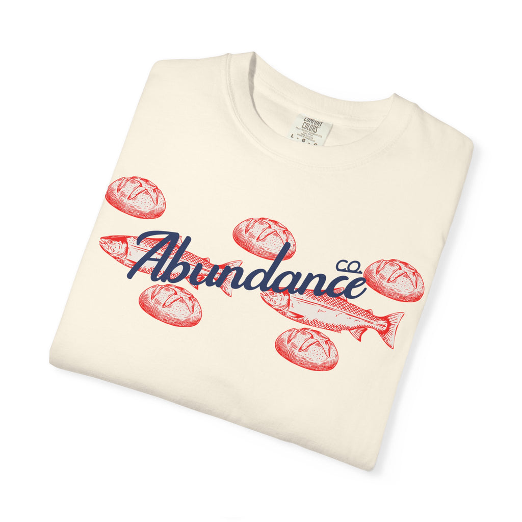 Abundance Fish & Shells T-Shirt — Coastal Seafood Graphic Tee