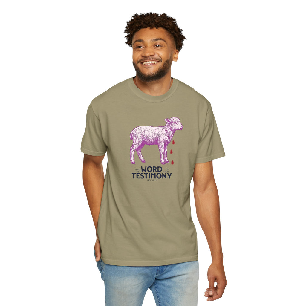 Lamb of God with Word of their Testimony - Lamb T-Shirt