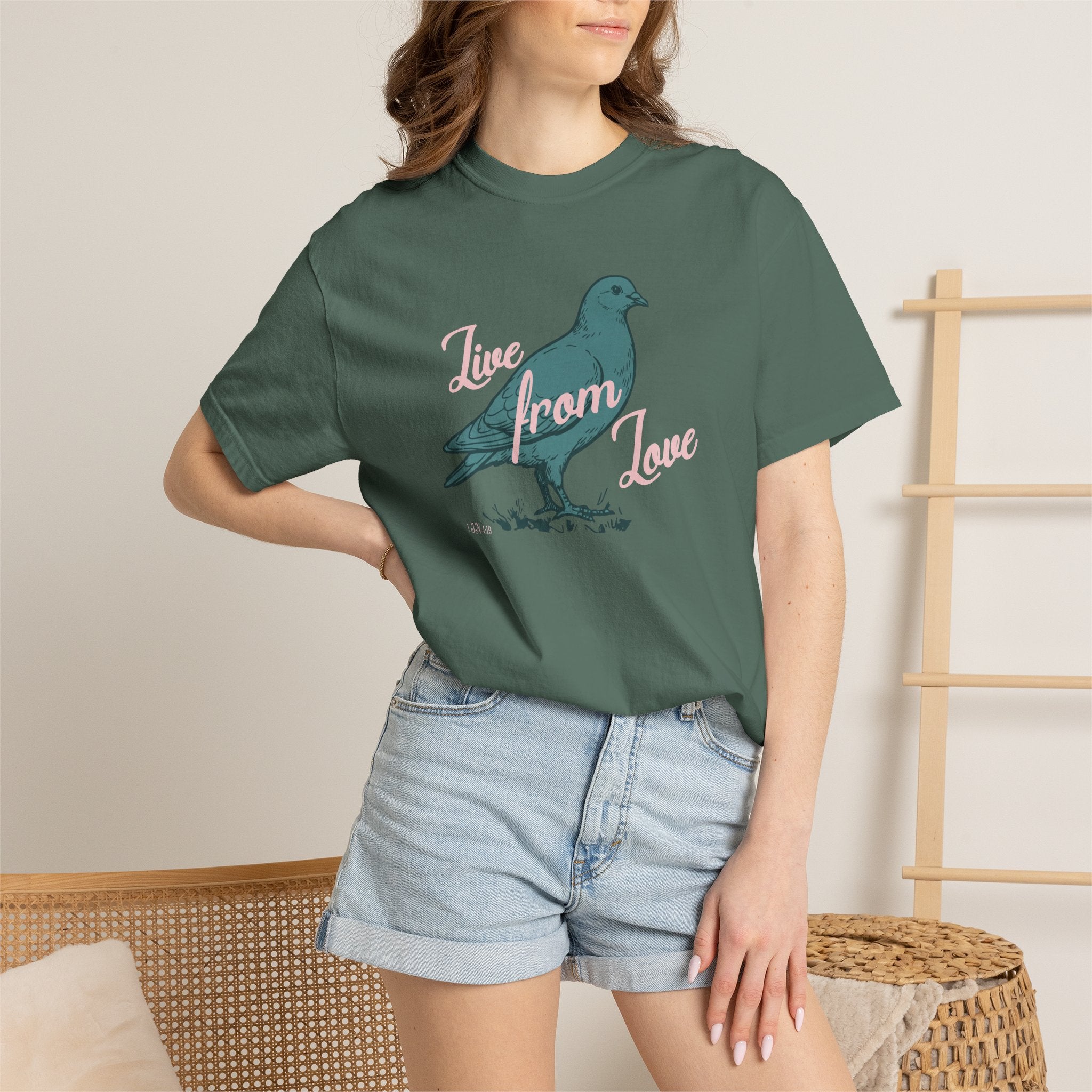 Live From Love - Dove Graphic Tee (Blue)