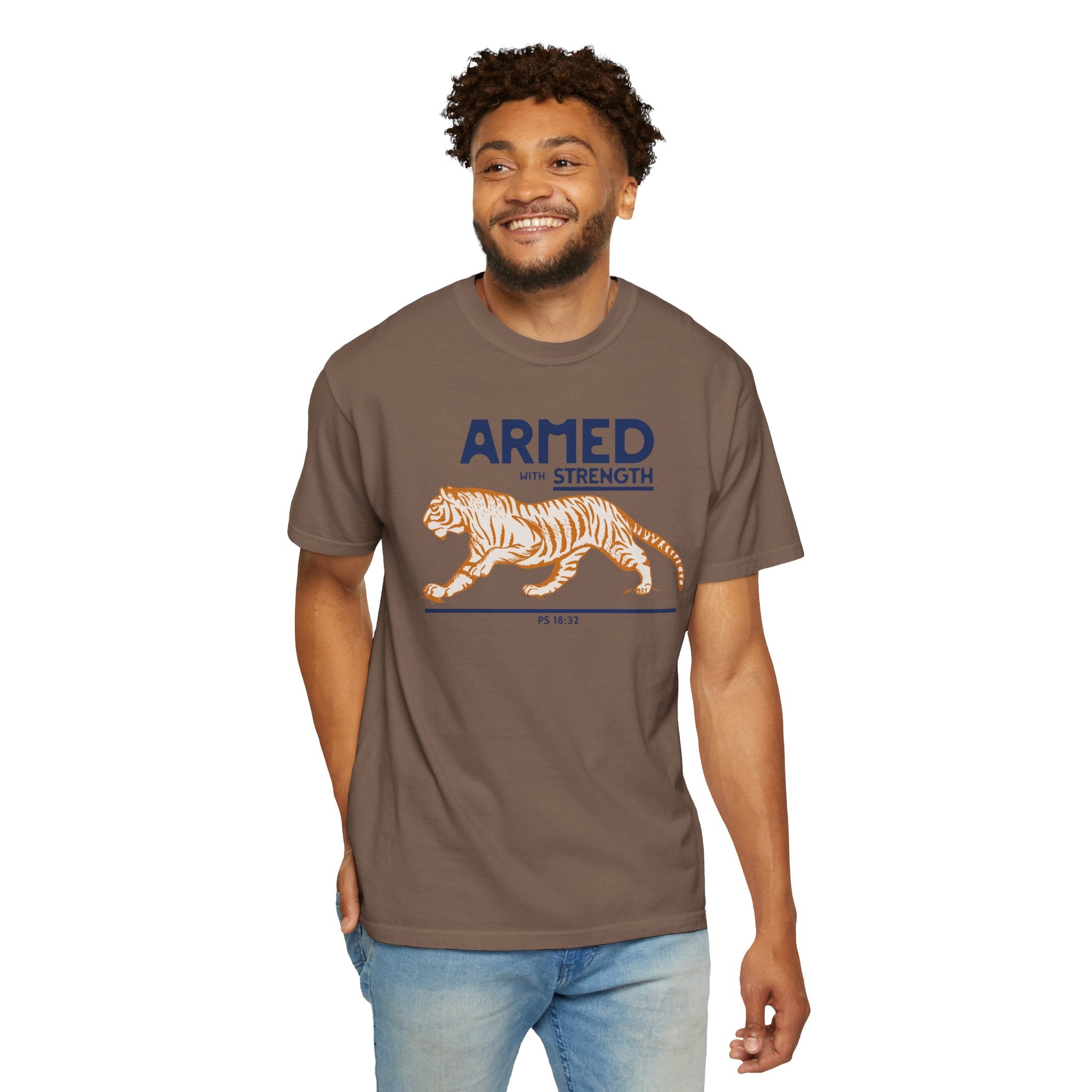 Armed with Strength - Tiger T-Shirt