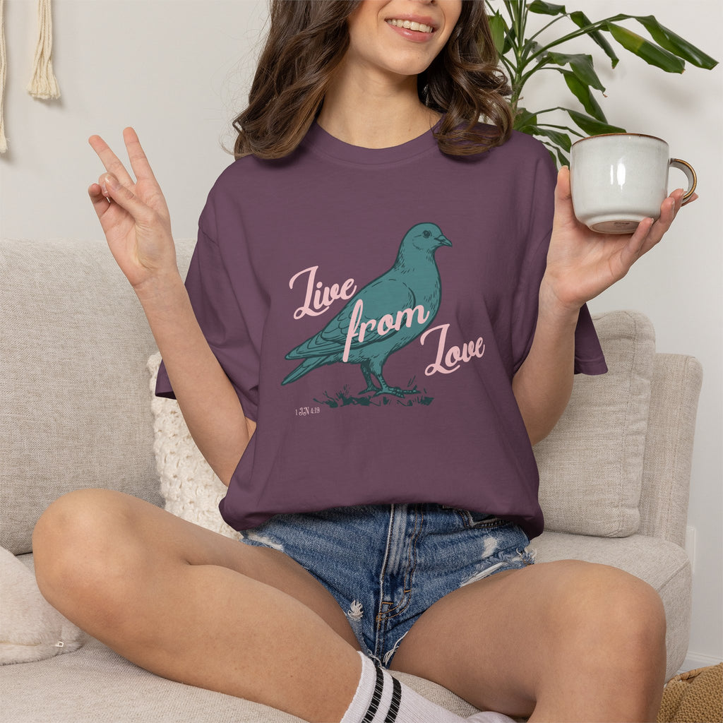 Live From Love - Dove Graphic Tee (Blue)