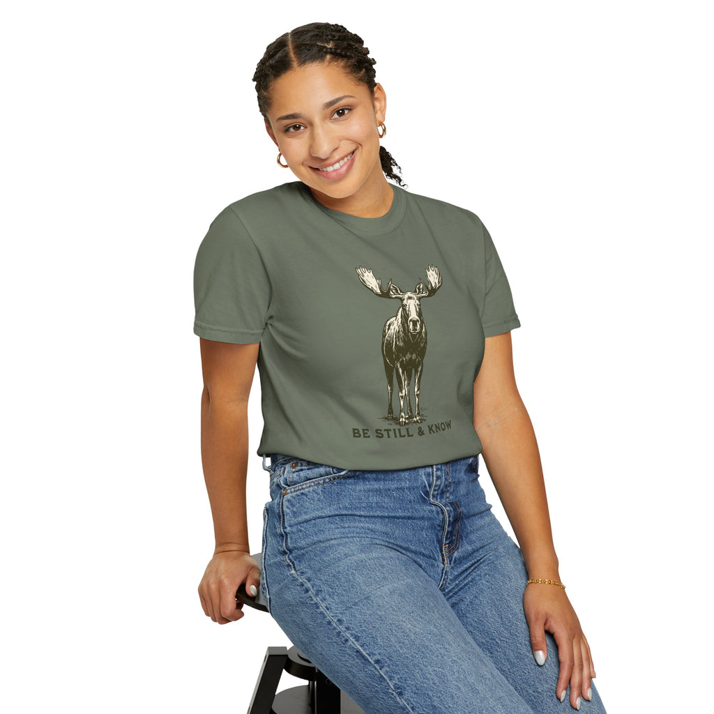 Be Still & Know Moose Graphic T-Shirt