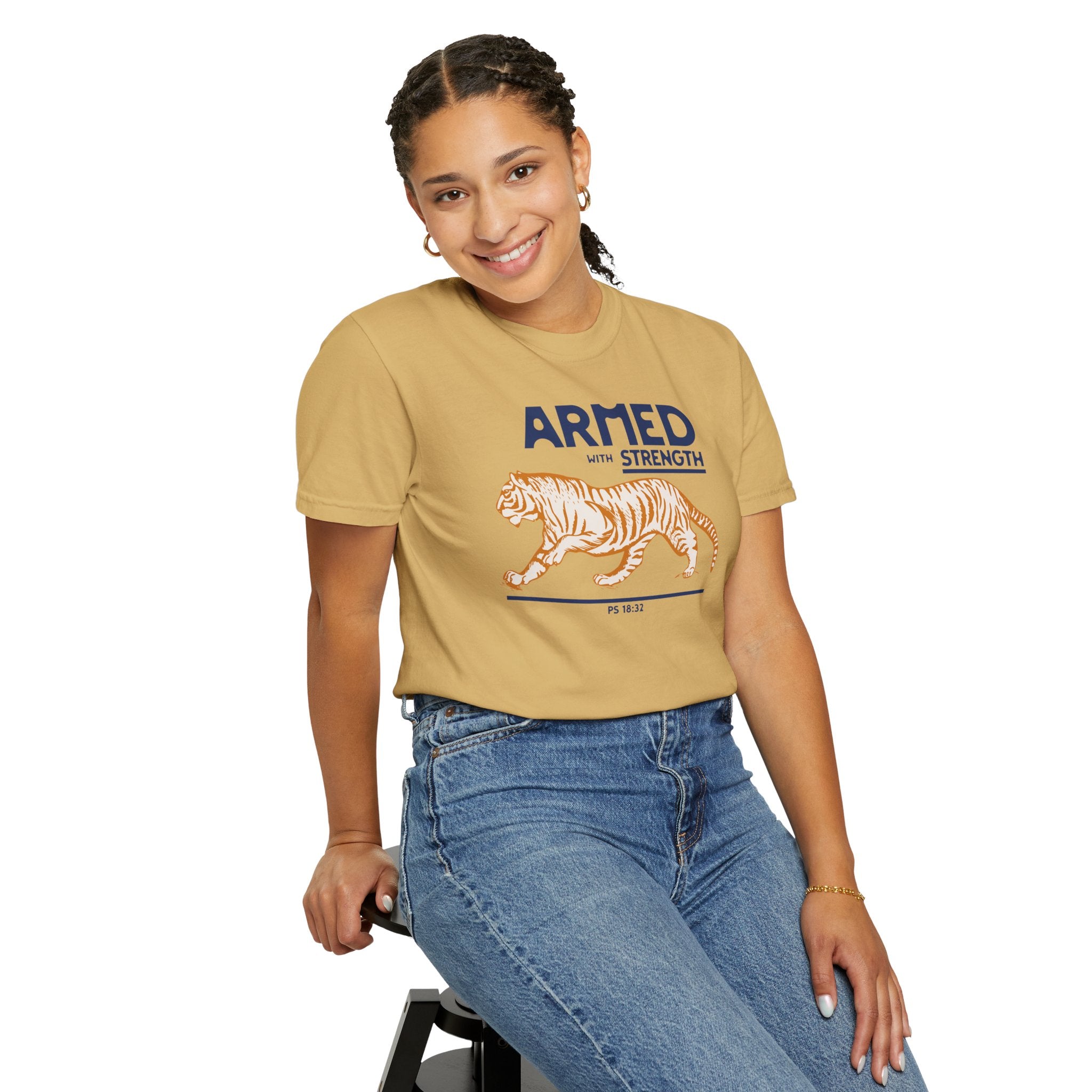 Armed with Strength - Tiger T-Shirt