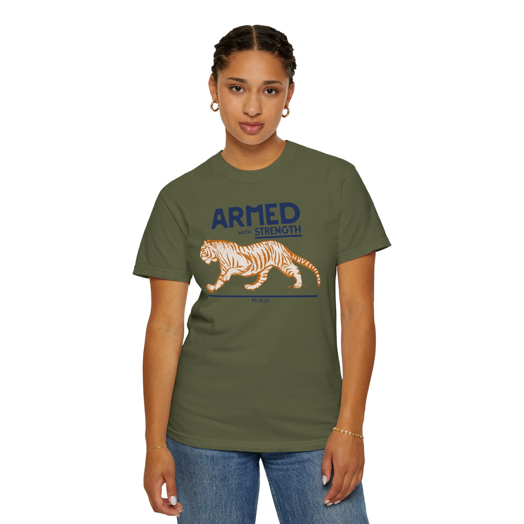Armed with Strength - Tiger T-Shirt