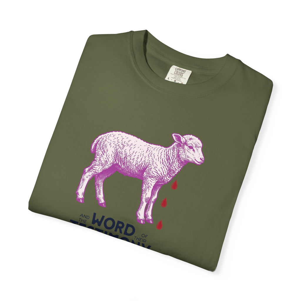 Lamb of God with Word of their Testimony - Lamb T-Shirt
