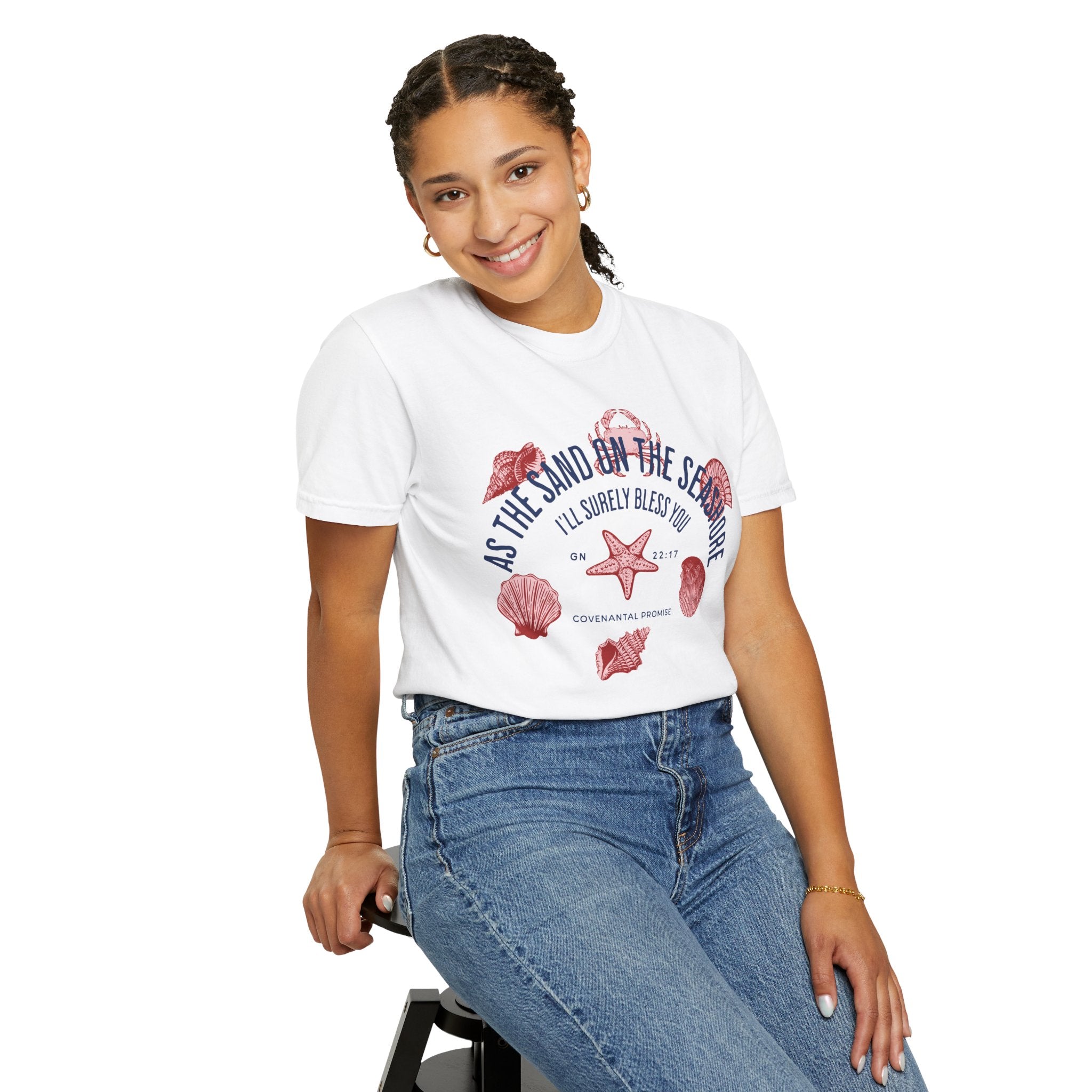 As the Sand on the Seashore - Sea Shells Graphic Tee