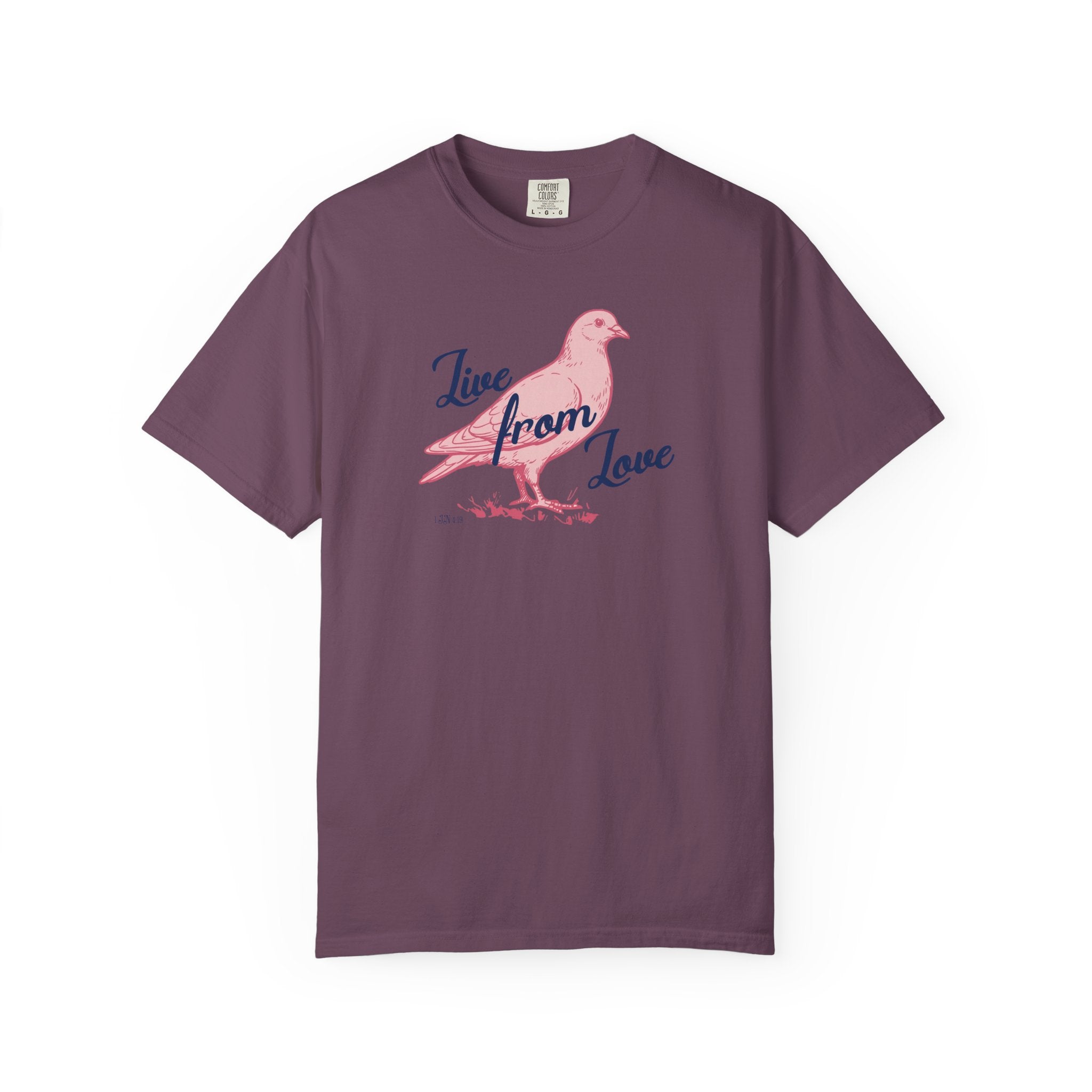 Live From Love - Dove Graphic Tee (Pink)