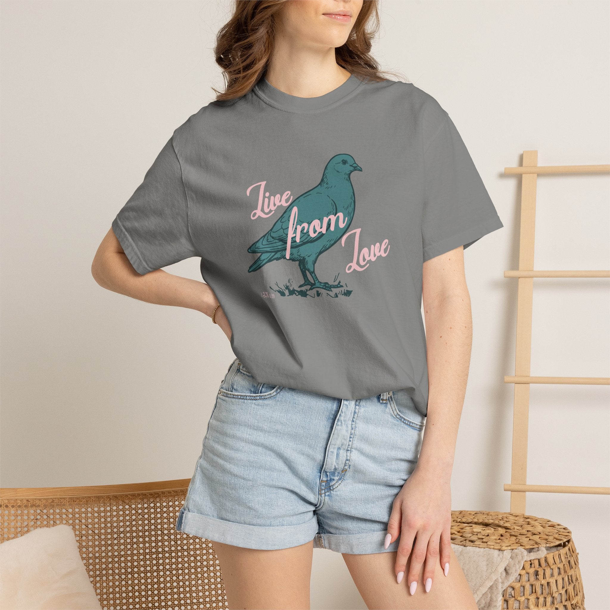 Live From Love - Dove Graphic Tee (Blue)