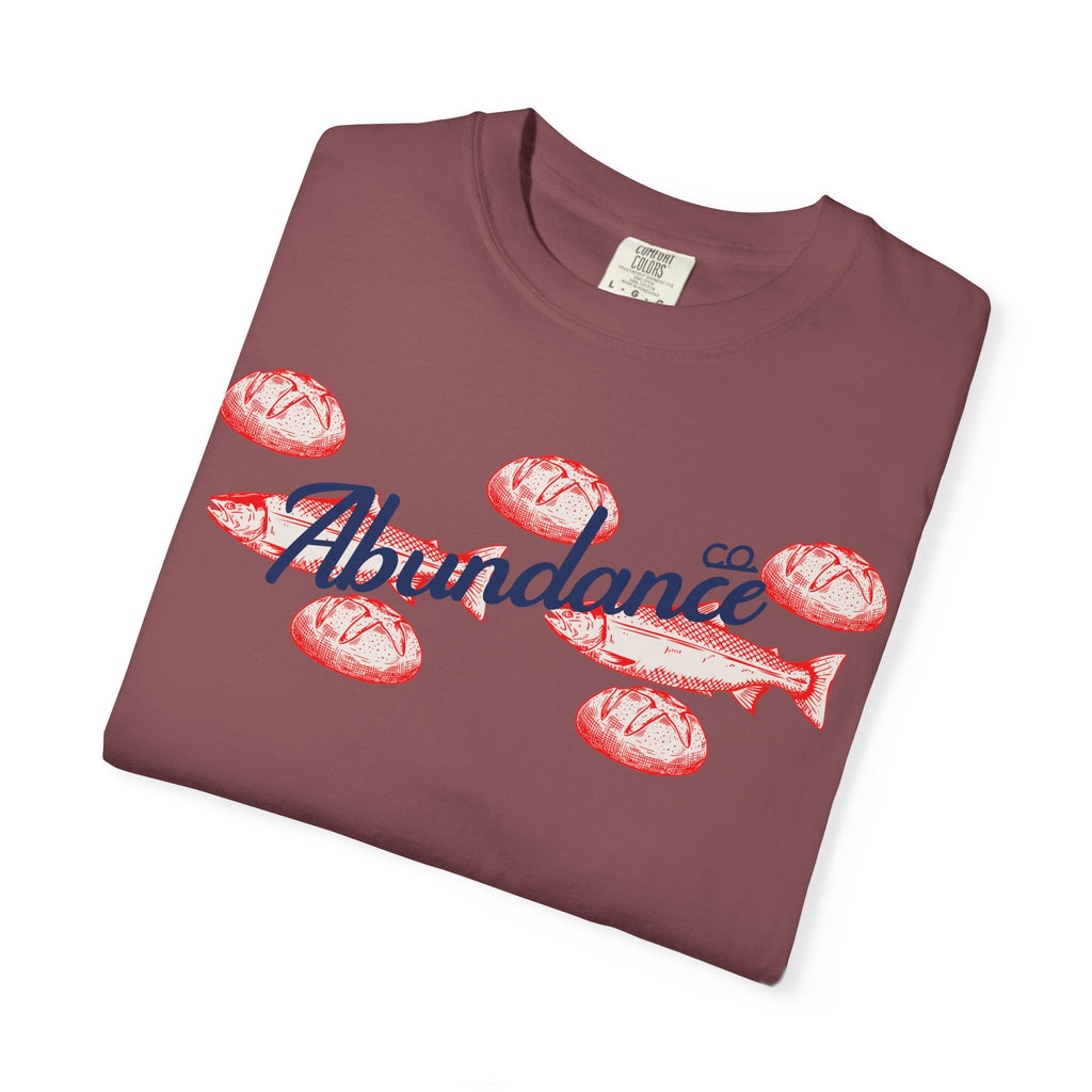 Abundance Fish & Shells T-Shirt — Coastal Seafood Graphic Tee