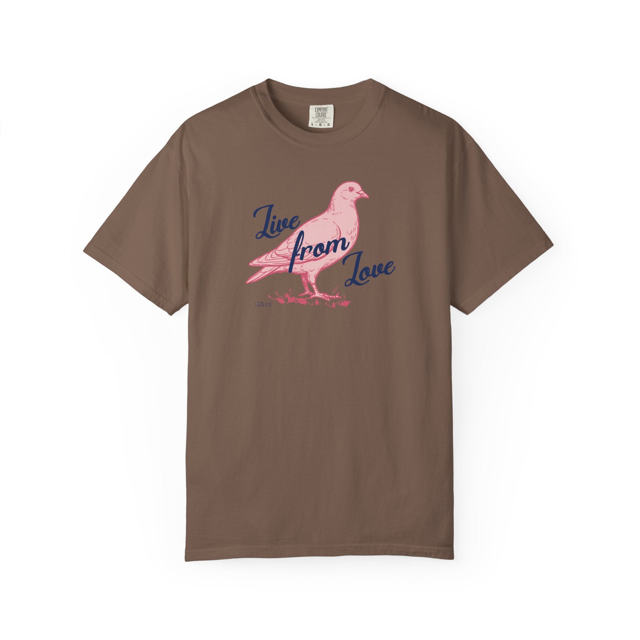 Live From Love - Dove Graphic Tee (Pink)