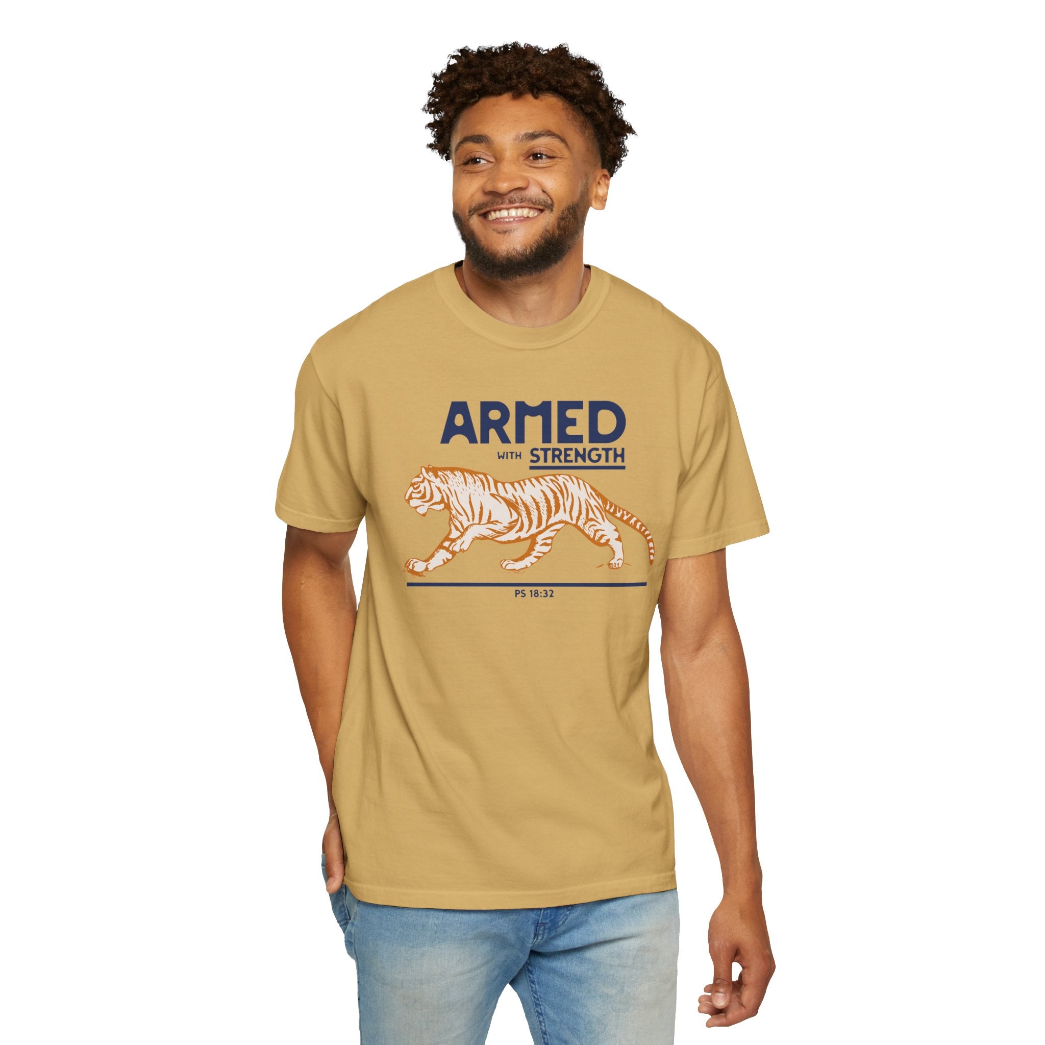 Armed with Strength - Tiger T-Shirt