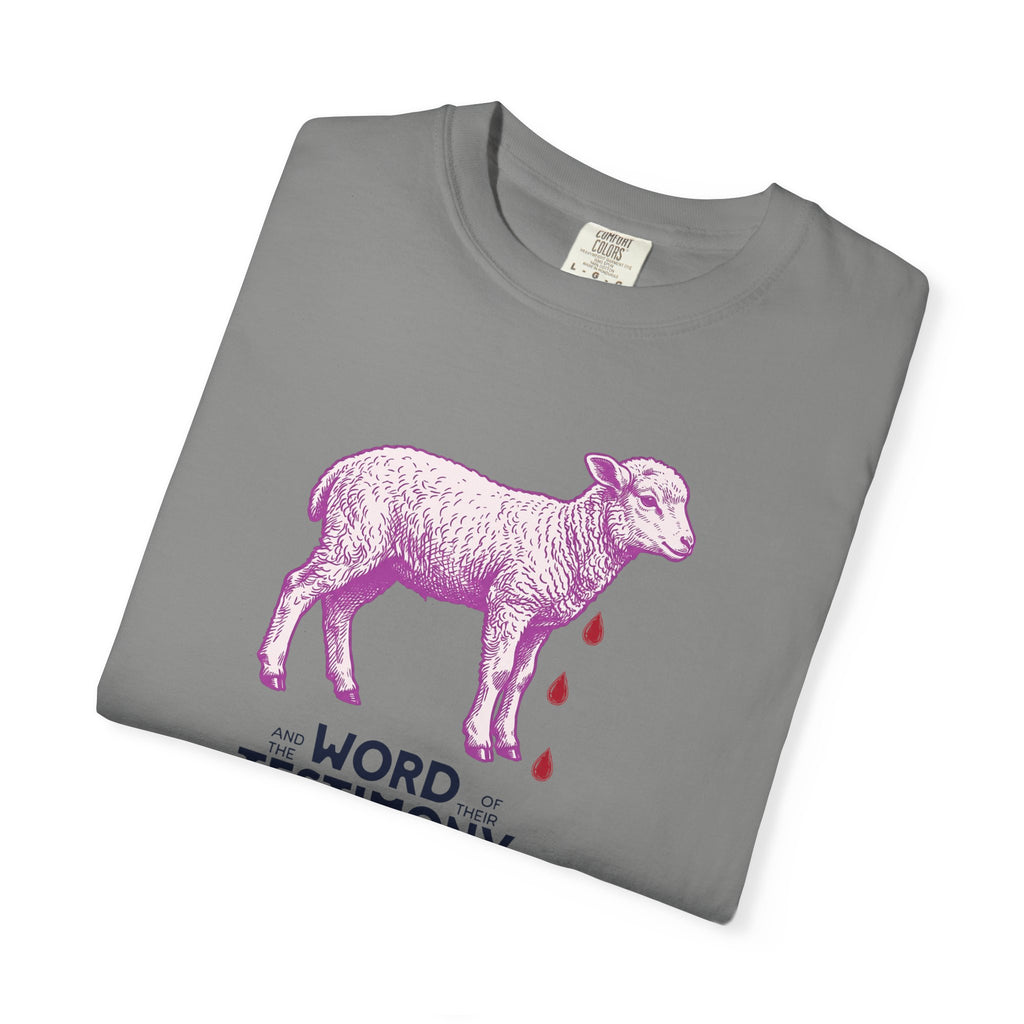 Lamb of God with Word of their Testimony - Lamb T-Shirt