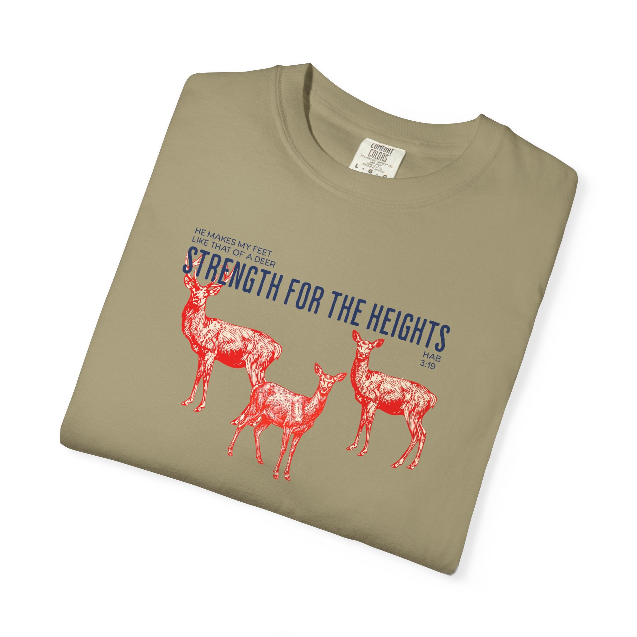 Strength for the Heights - Deer Graphic T-Shirt