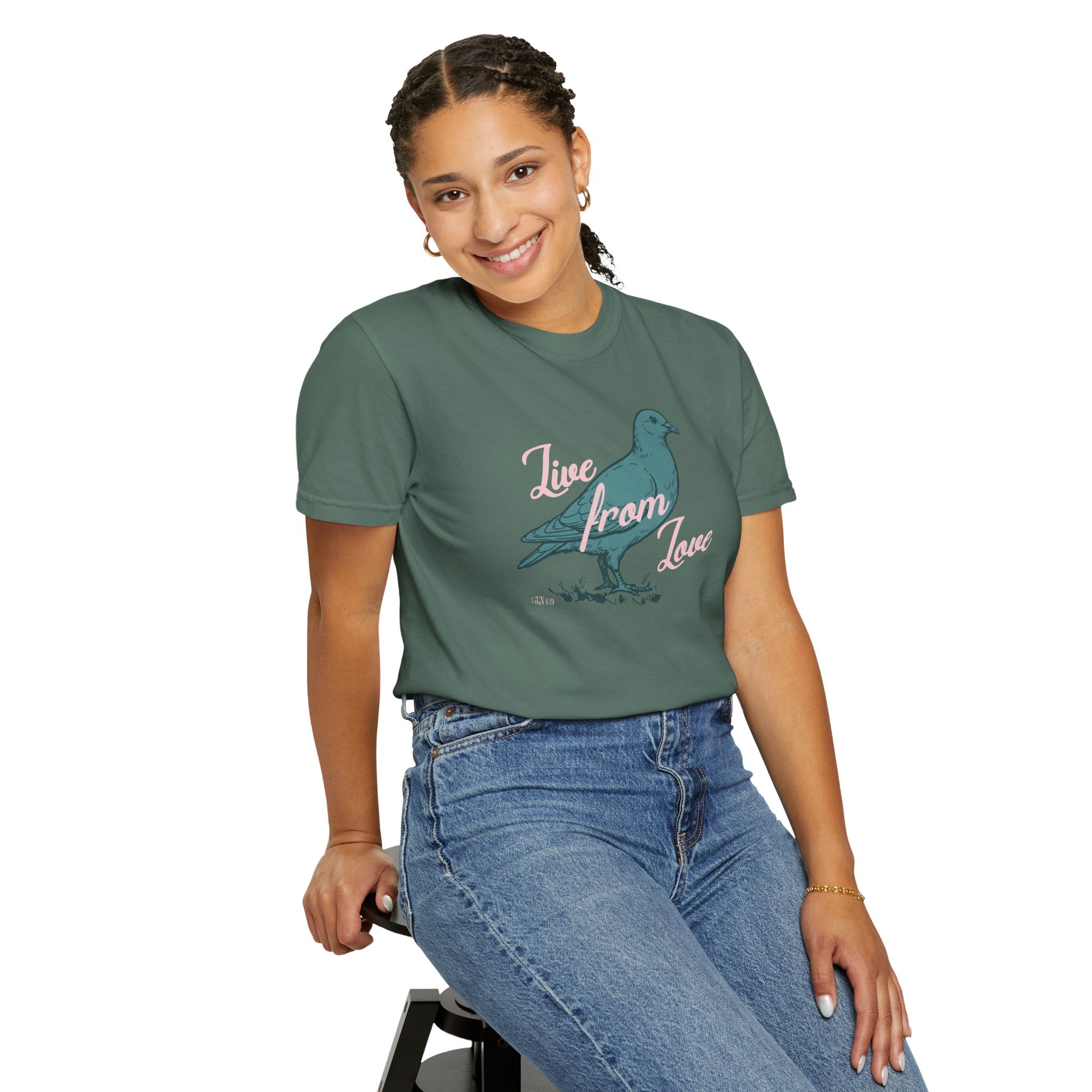 Live From Love - Dove Graphic Tee (Blue)