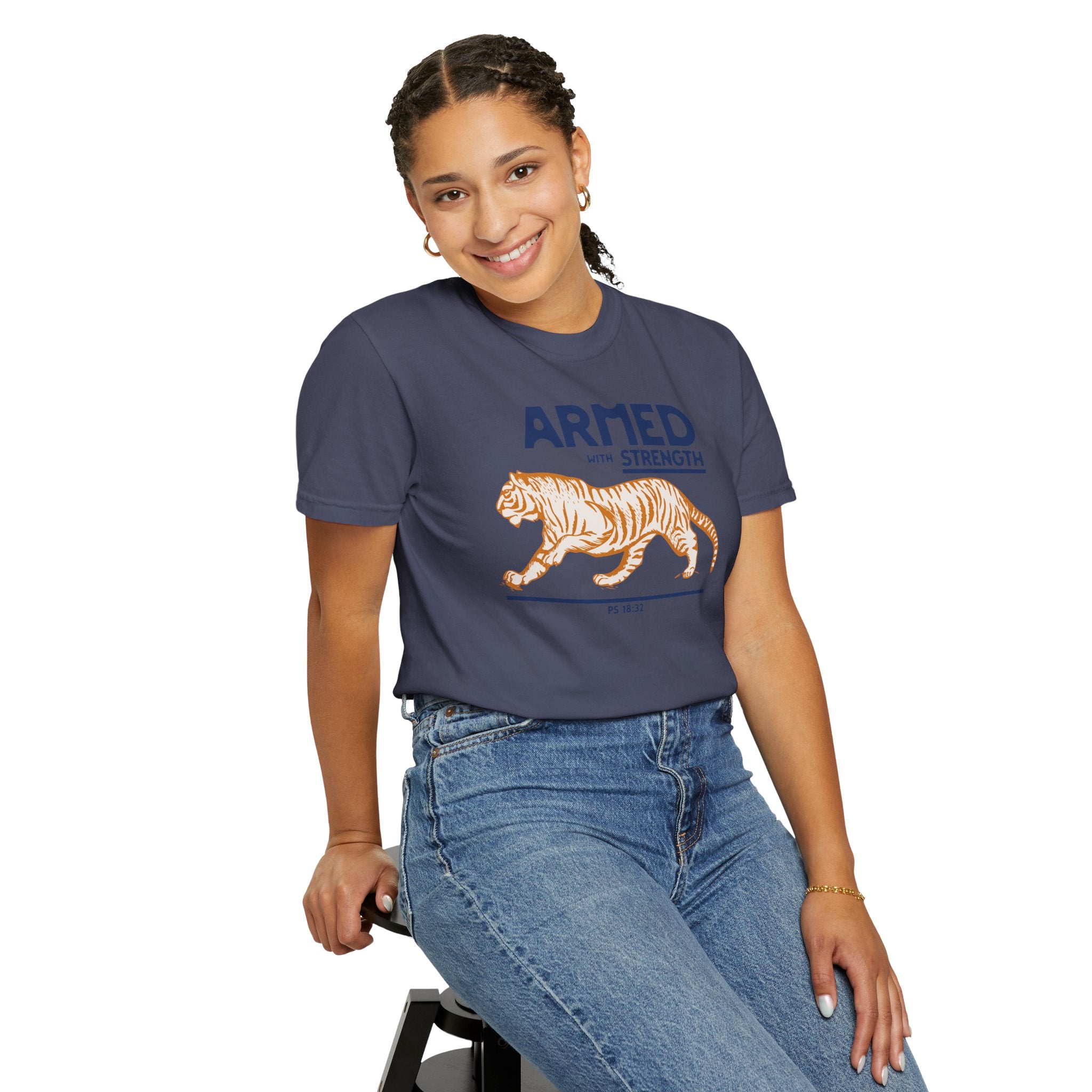 Armed with Strength - Tiger T-Shirt