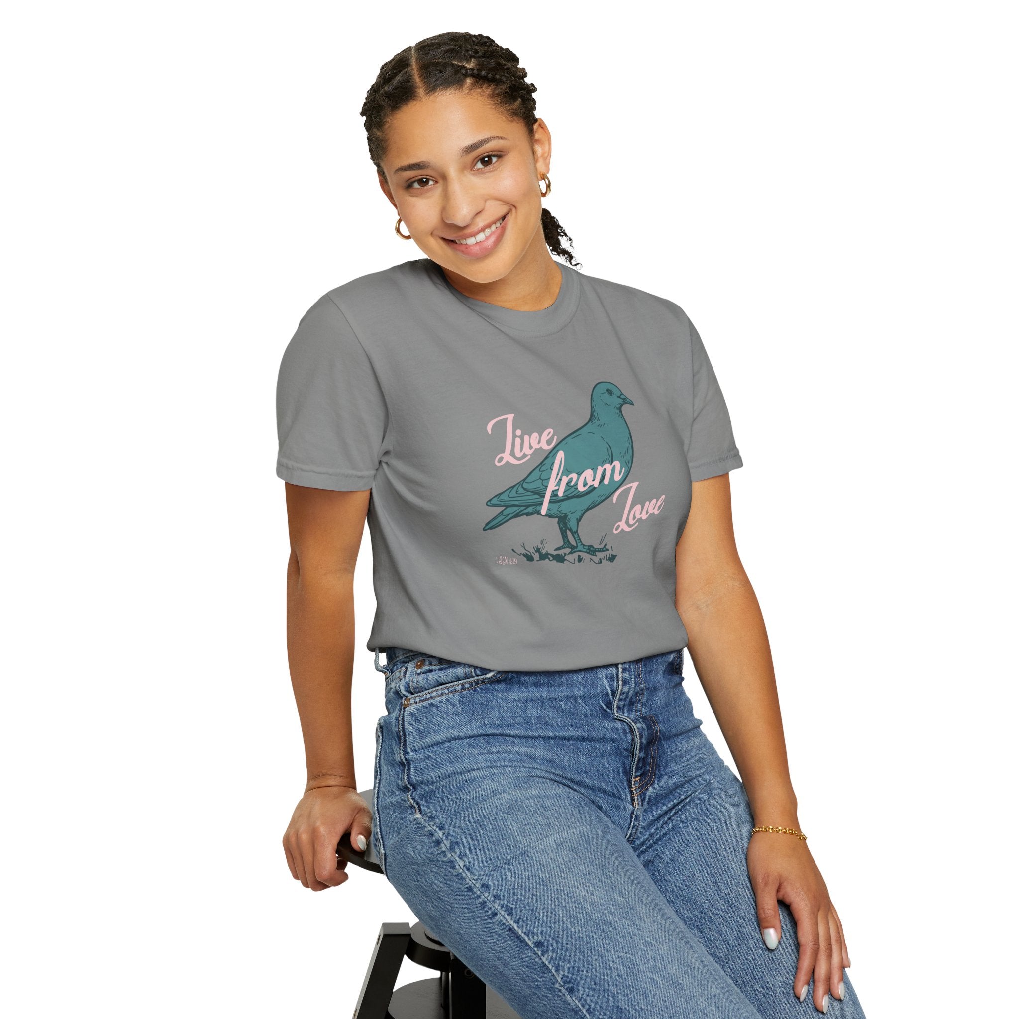 Live From Love - Dove Graphic Tee (Blue)