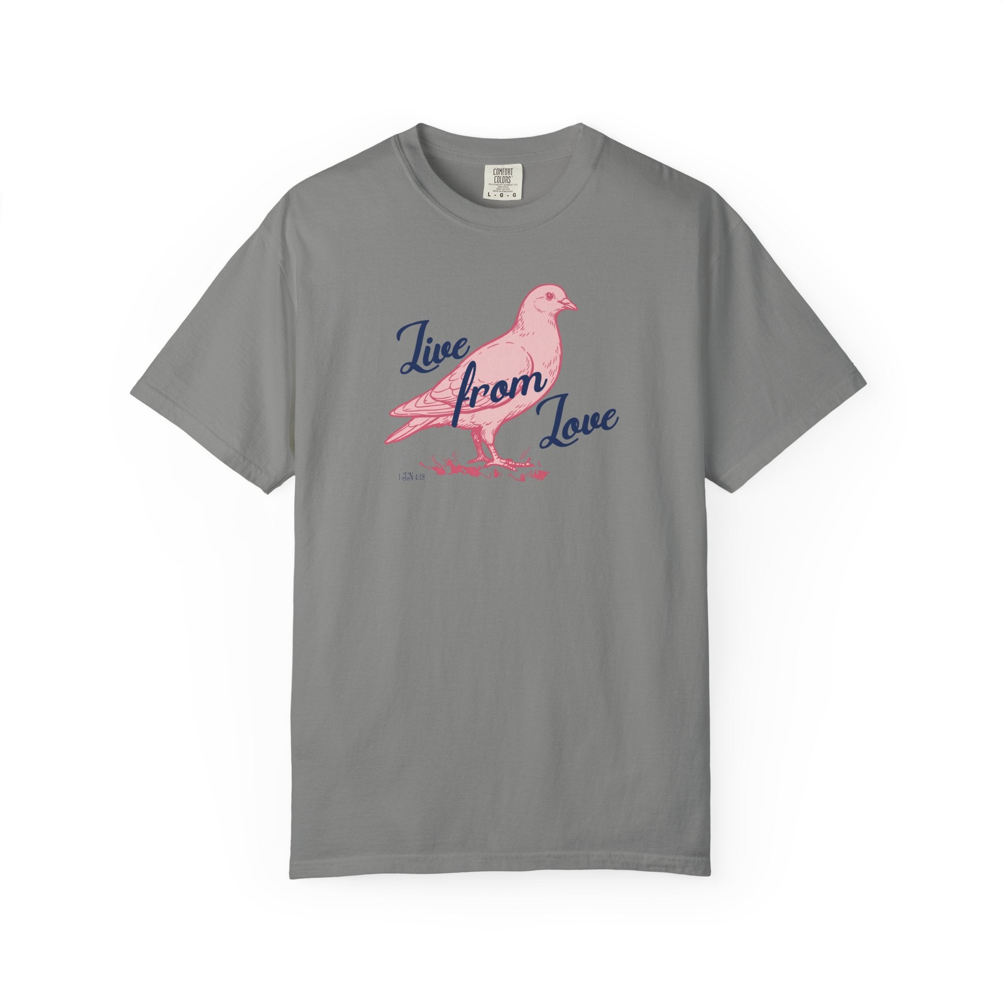 Live From Love - Dove Graphic Tee (Pink)