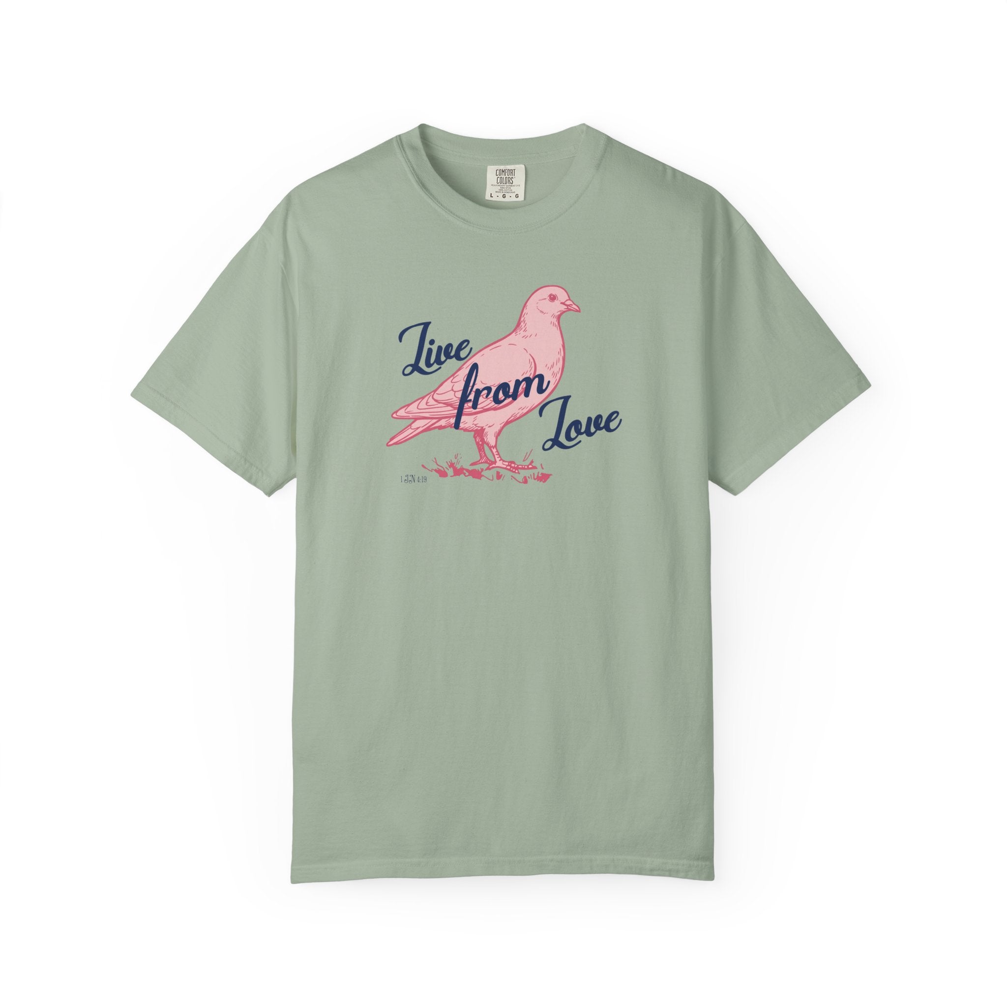 Live From Love - Dove Graphic Tee (Pink)