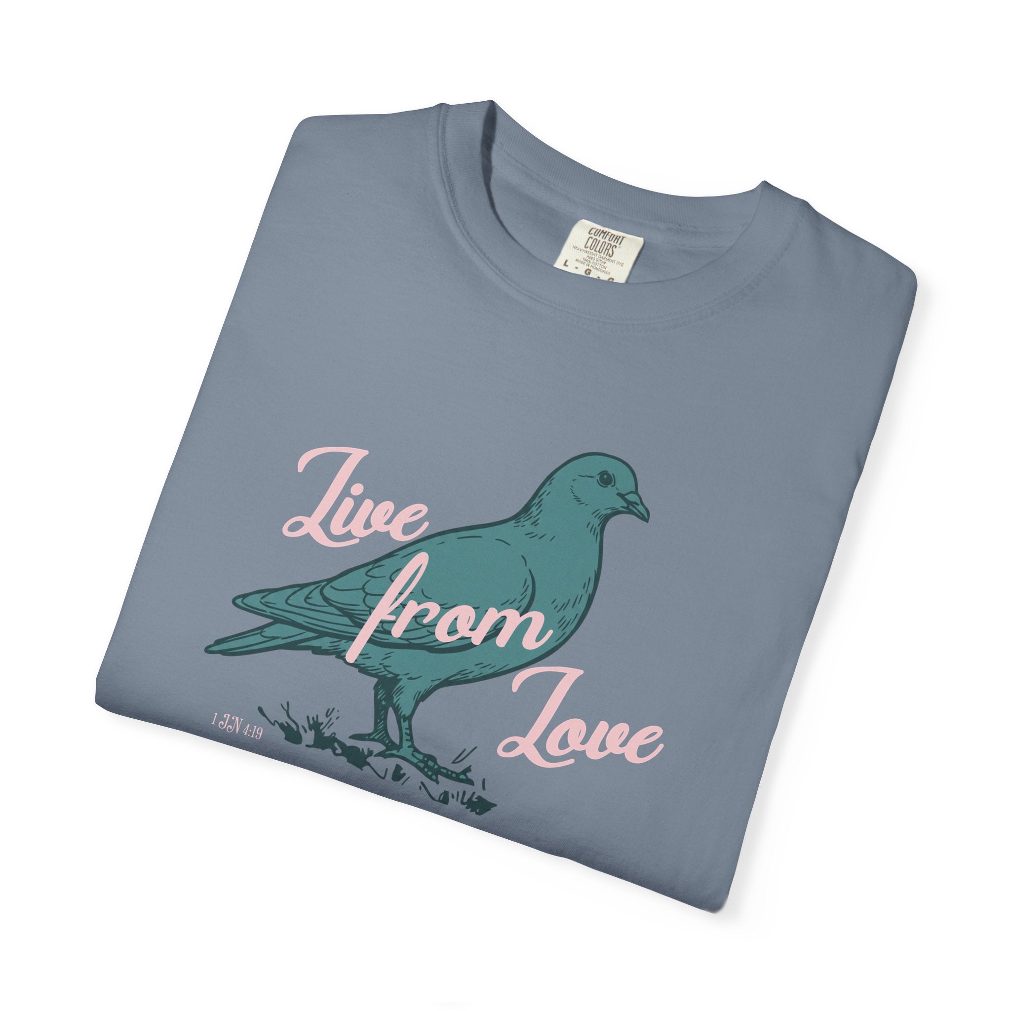 Live From Love - Dove Graphic Tee (Blue)