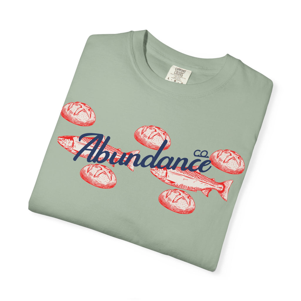 Abundance Fish & Shells T-Shirt — Coastal Seafood Graphic Tee