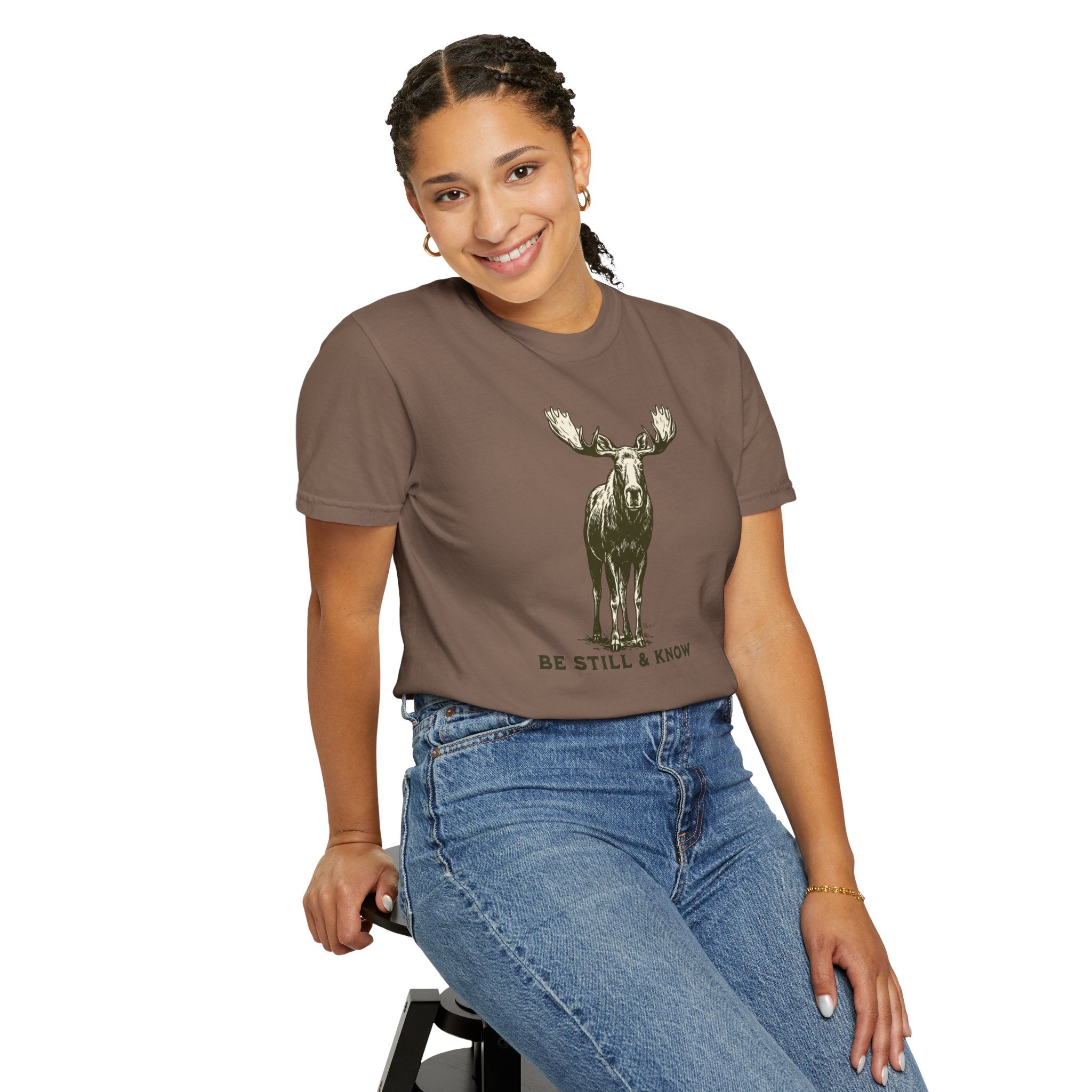 Be Still & Know Moose Graphic T-Shirt