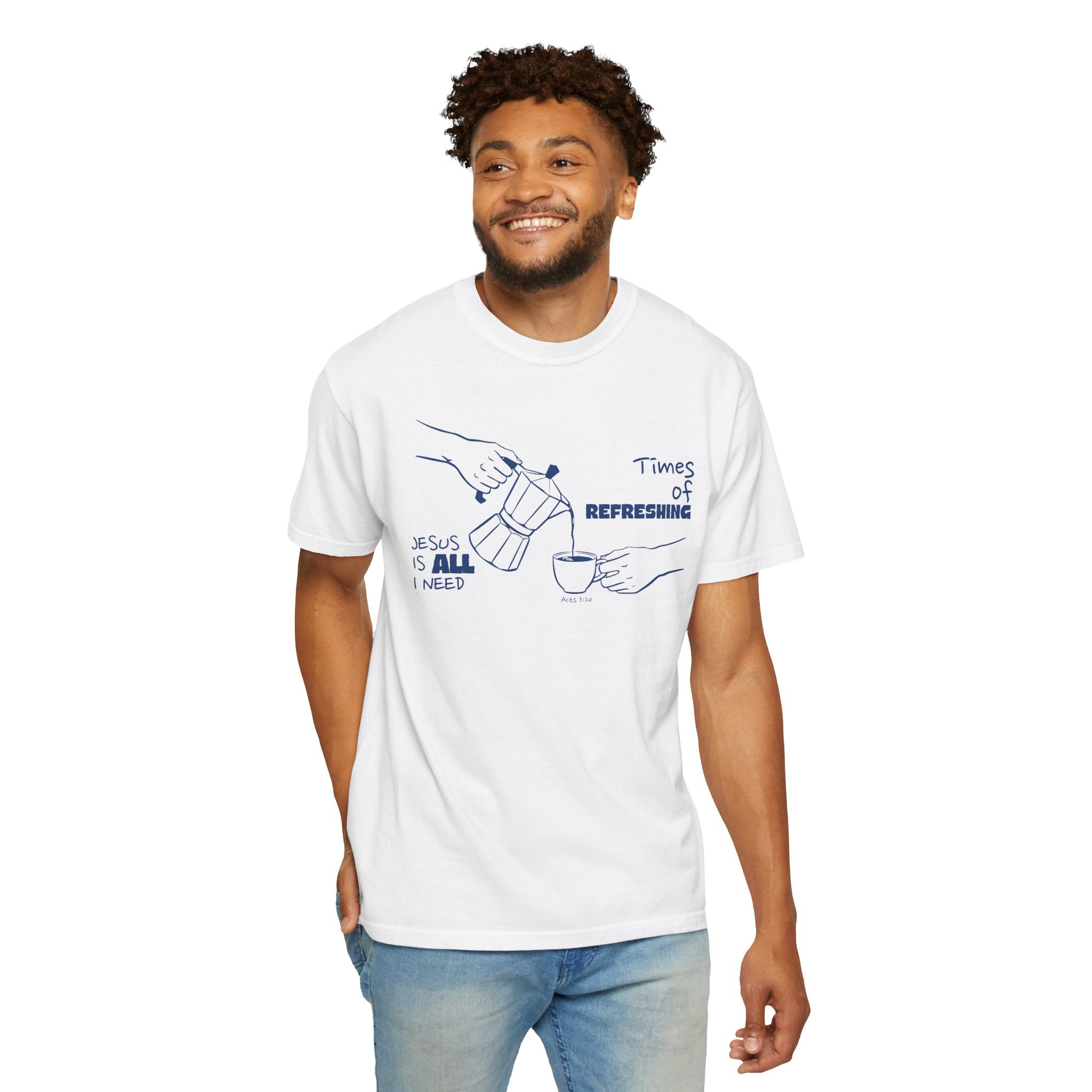 Times of Refreshing Coffee Graphic T-Shirt