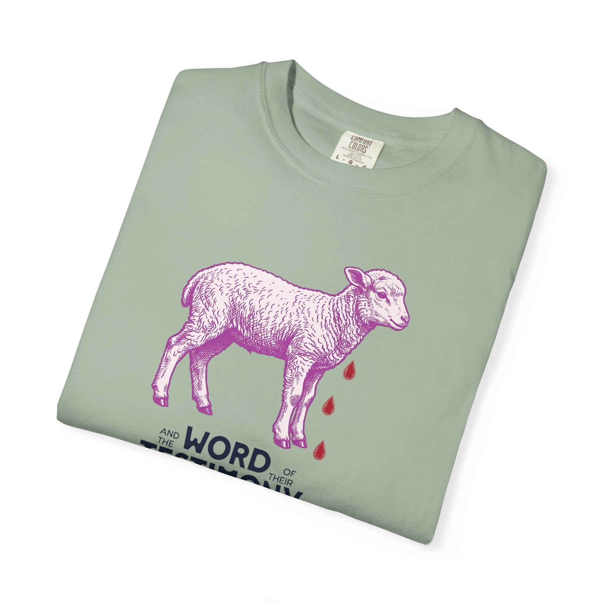 Lamb of God with Word of their Testimony - Lamb T-Shirt