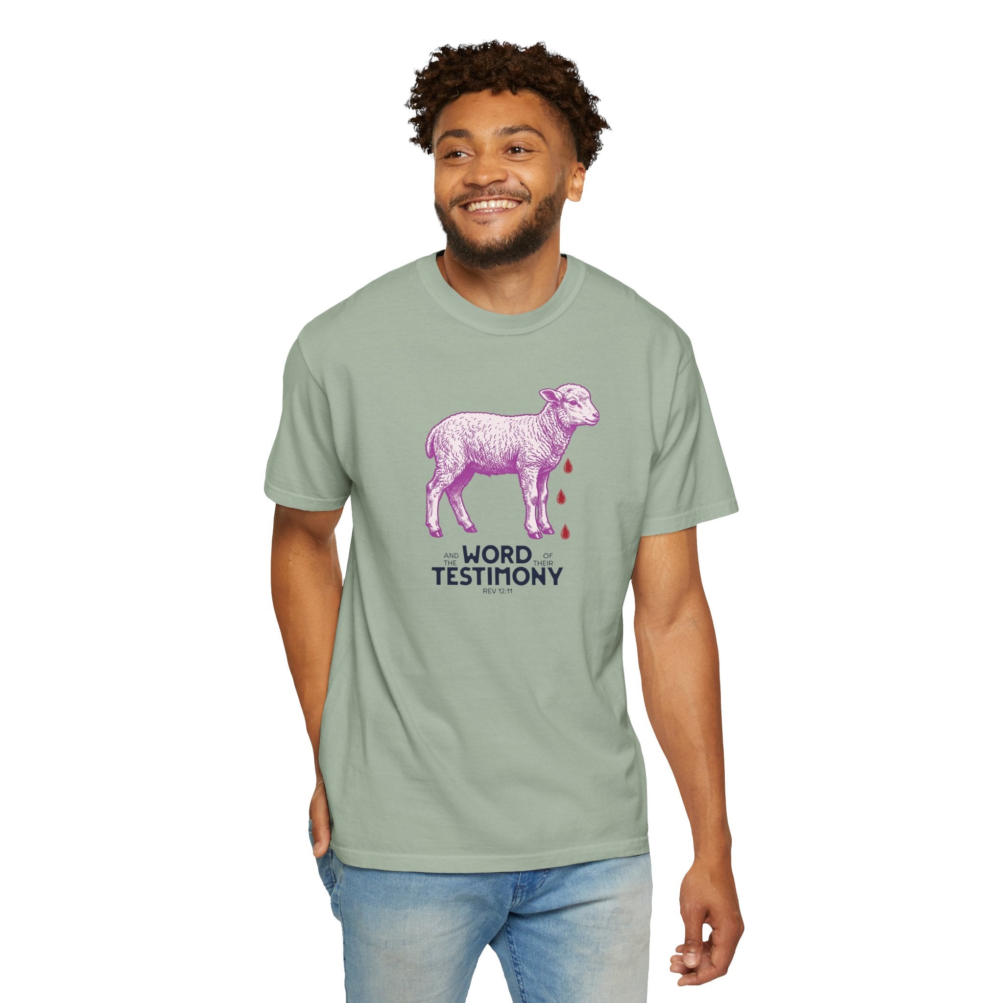 Lamb of God with Word of their Testimony - Lamb T-Shirt