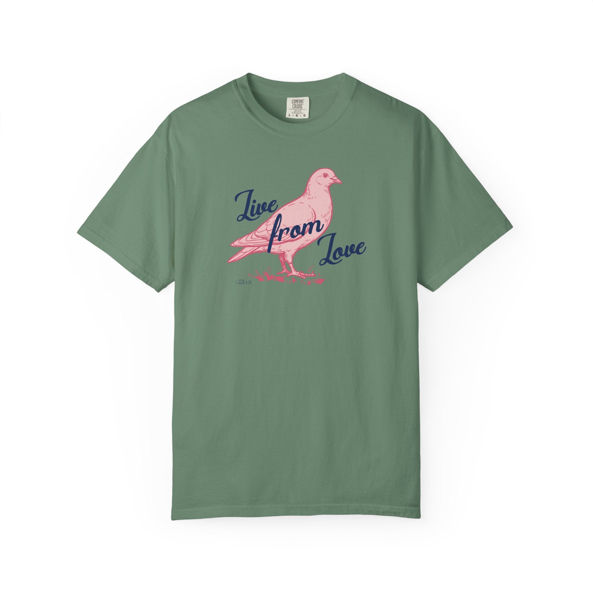 Live From Love - Dove Graphic Tee (Pink)