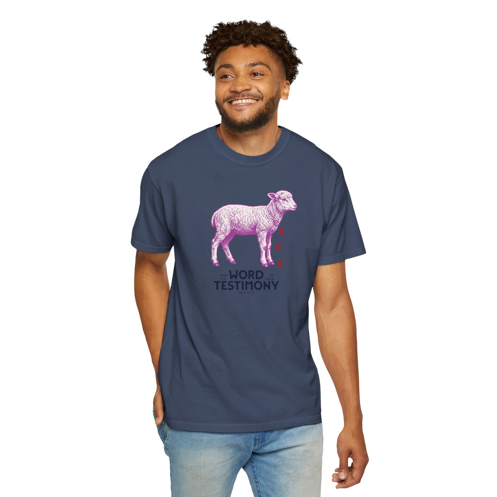 Lamb of God with Word of their Testimony - Lamb T-Shirt