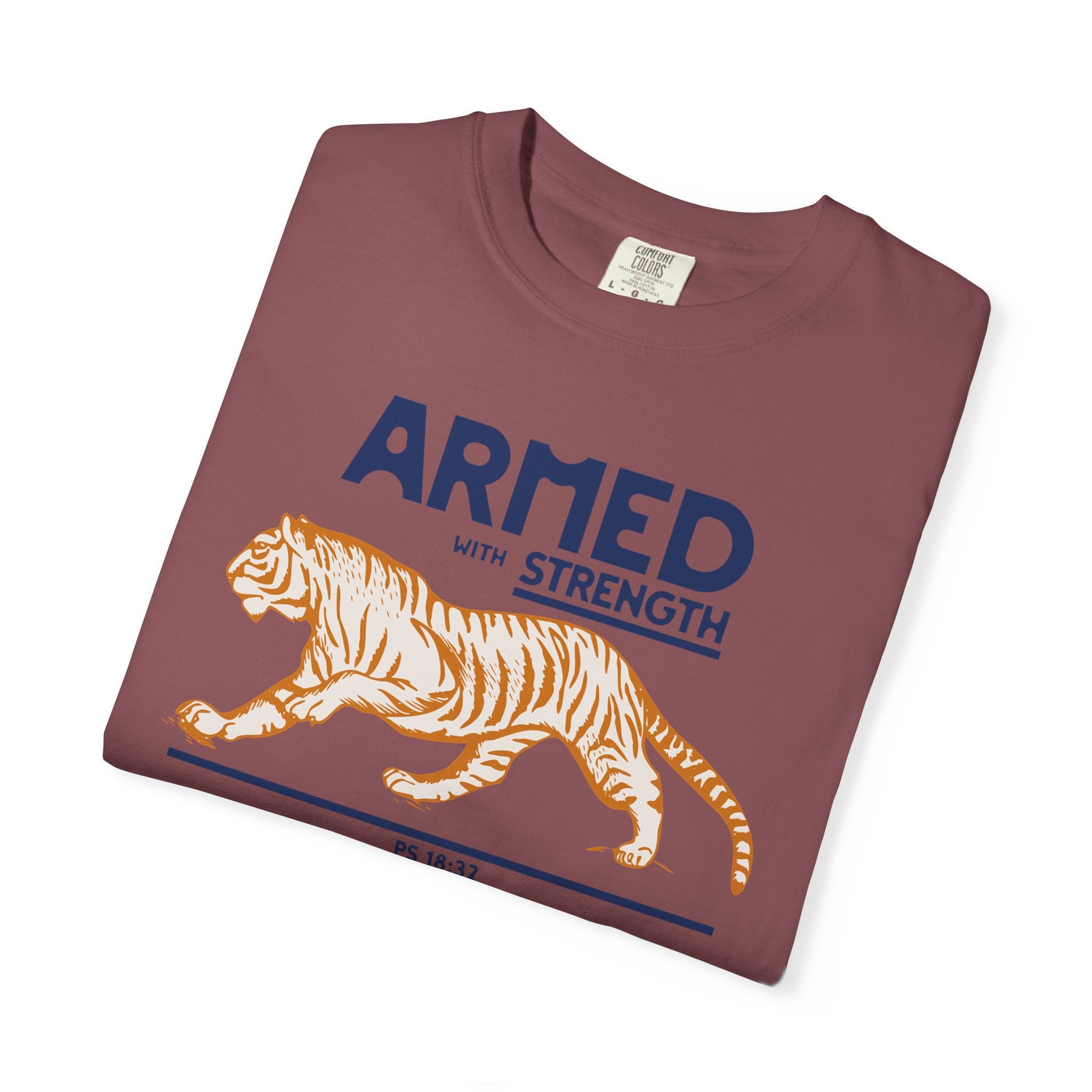 Armed with Strength - Tiger T-Shirt