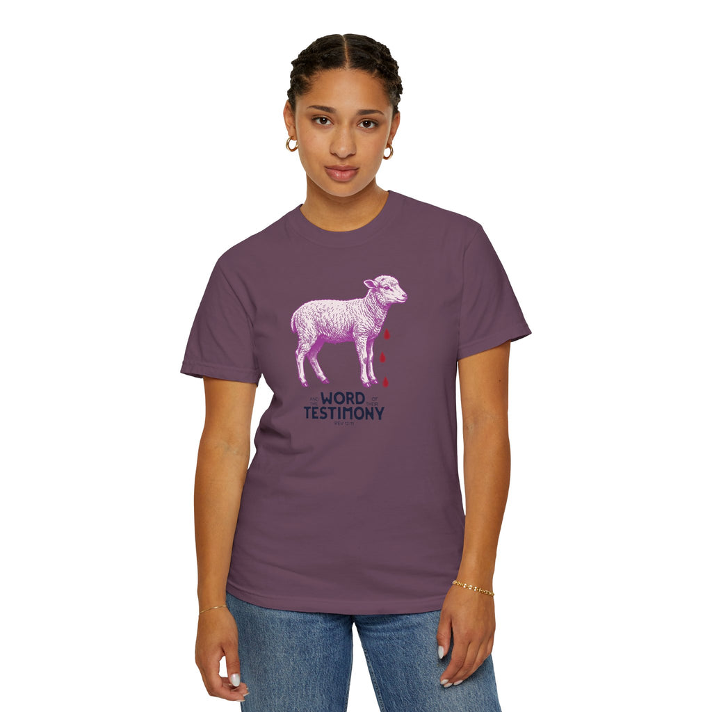 Lamb of God with Word of their Testimony - Lamb T-Shirt