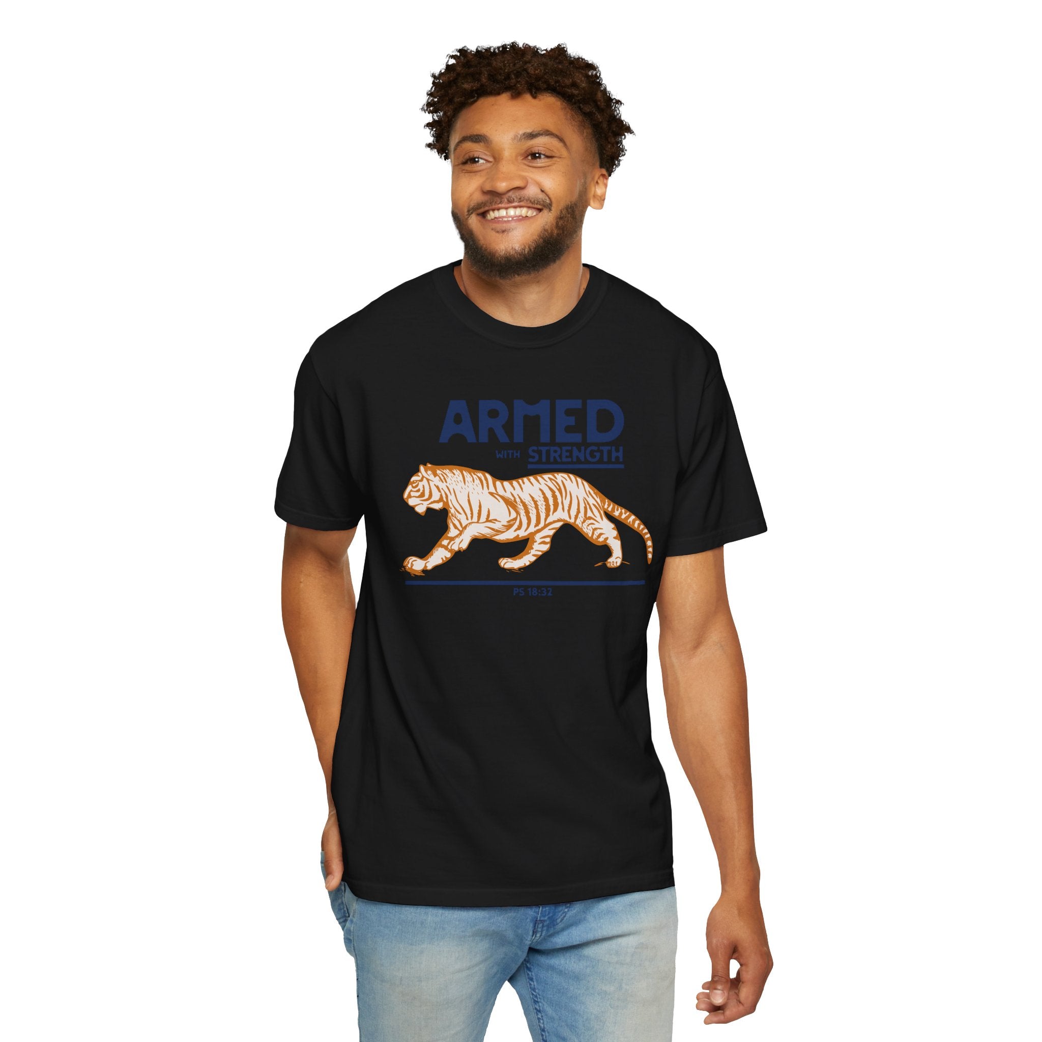 Armed with Strength - Tiger T-Shirt
