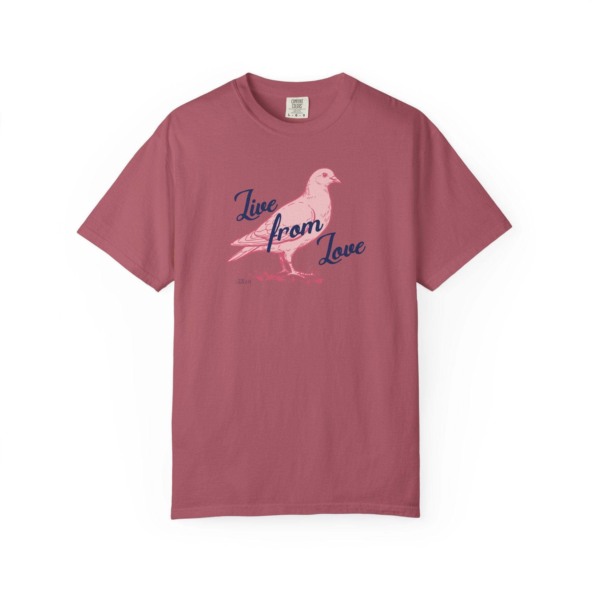 Live From Love - Dove Graphic Tee (Pink)