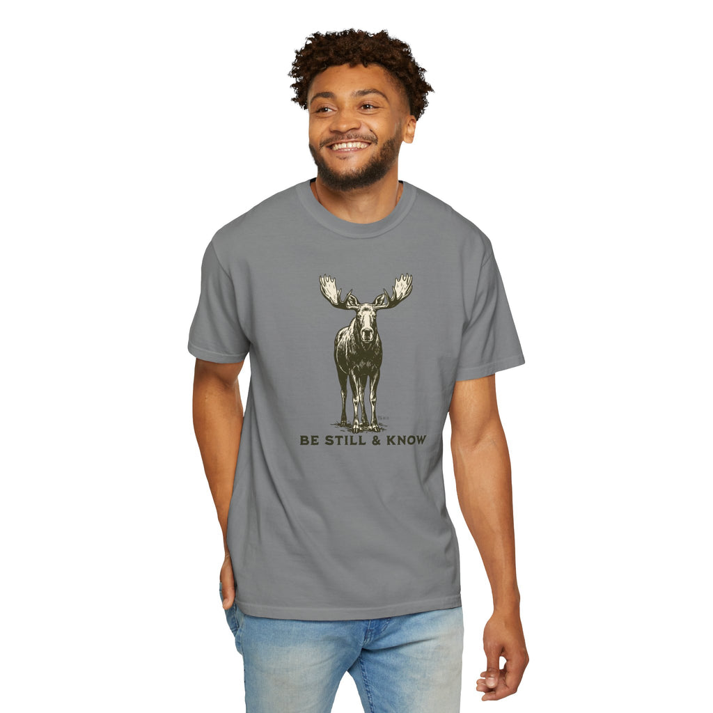 Be Still & Know Moose Graphic T-Shirt