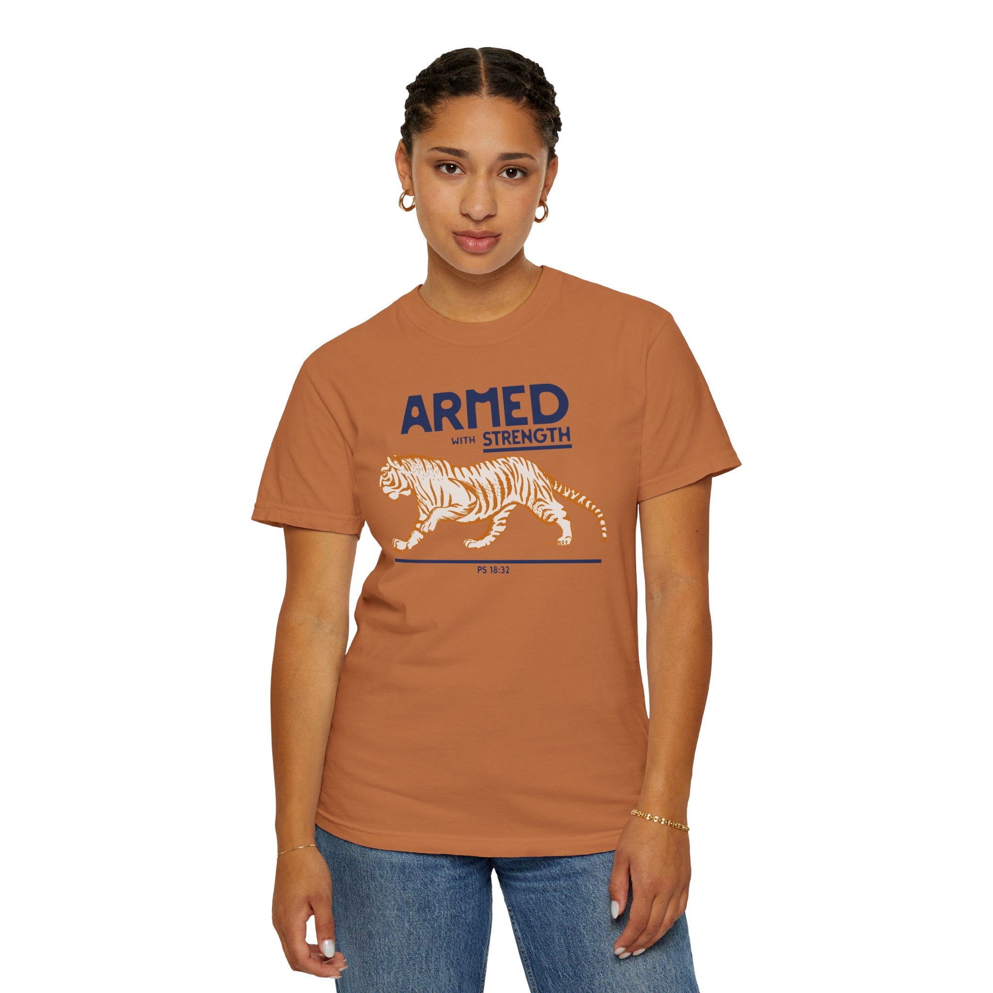 Armed with Strength - Tiger T-Shirt