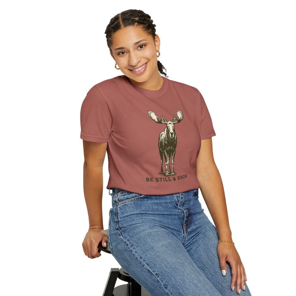 Be Still & Know Moose Graphic T-Shirt