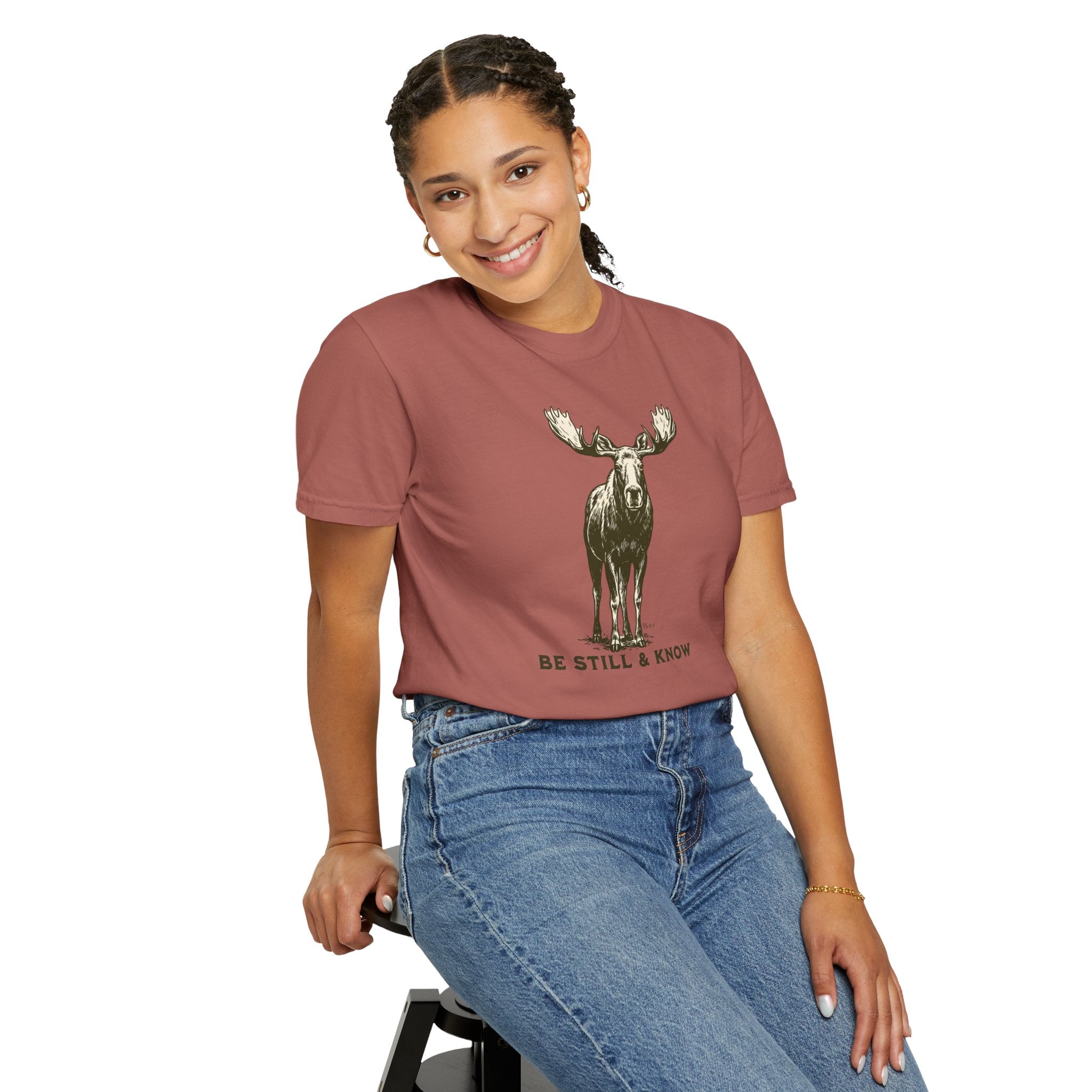 Be Still & Know Moose Graphic T-Shirt