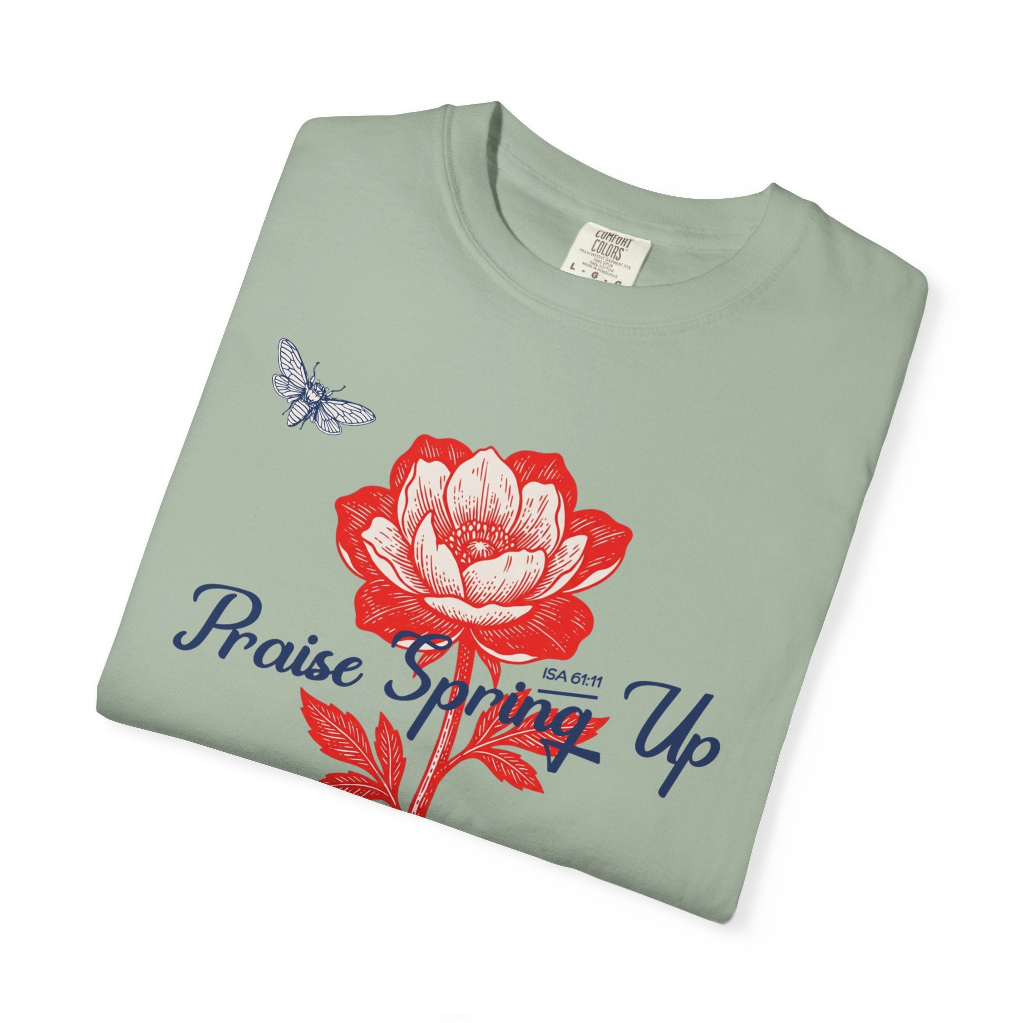 Praise Spring Up - Floral Butterfly T-Shirt