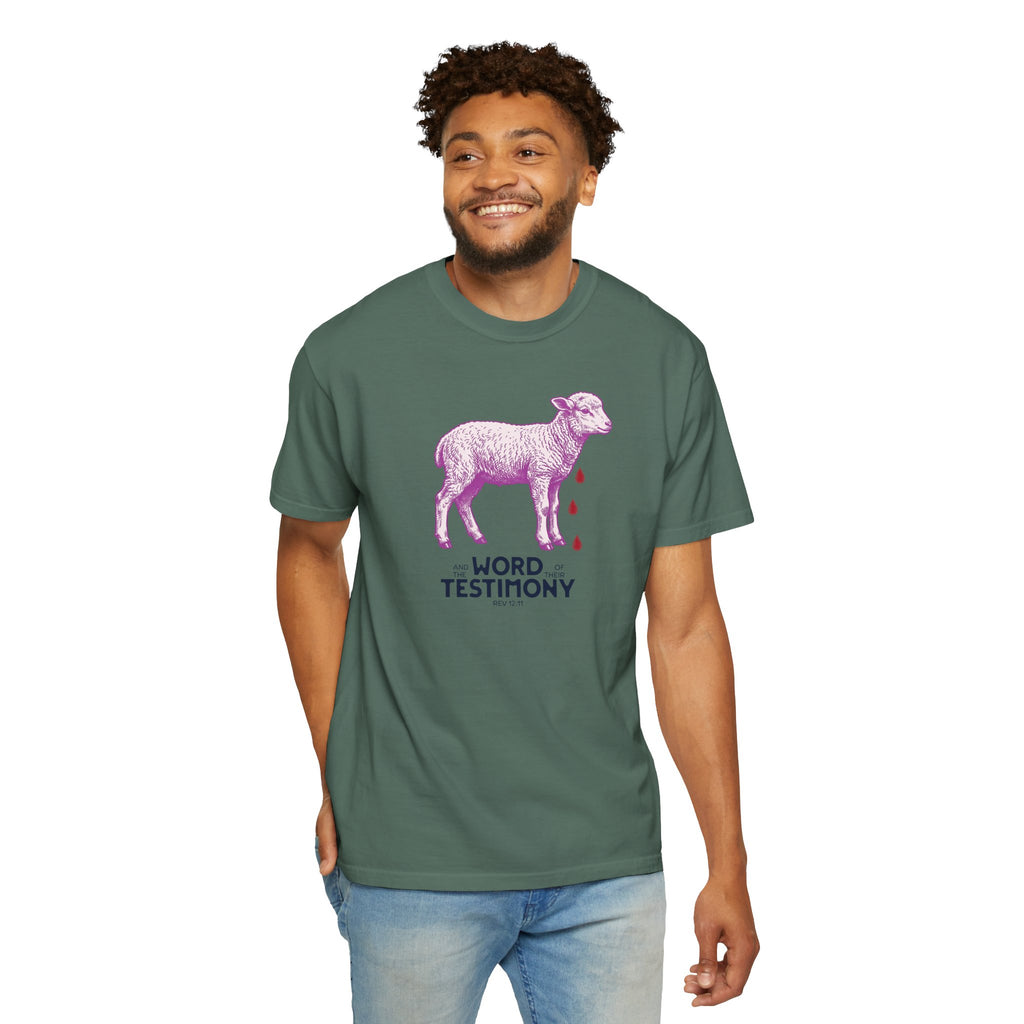 Lamb of God with Word of their Testimony - Lamb T-Shirt