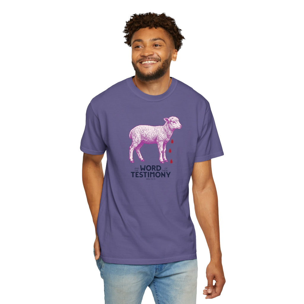 Lamb of God with Word of their Testimony - Lamb T-Shirt