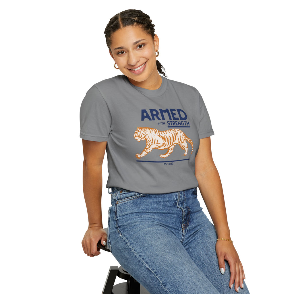 Armed with Strength - Tiger T-Shirt