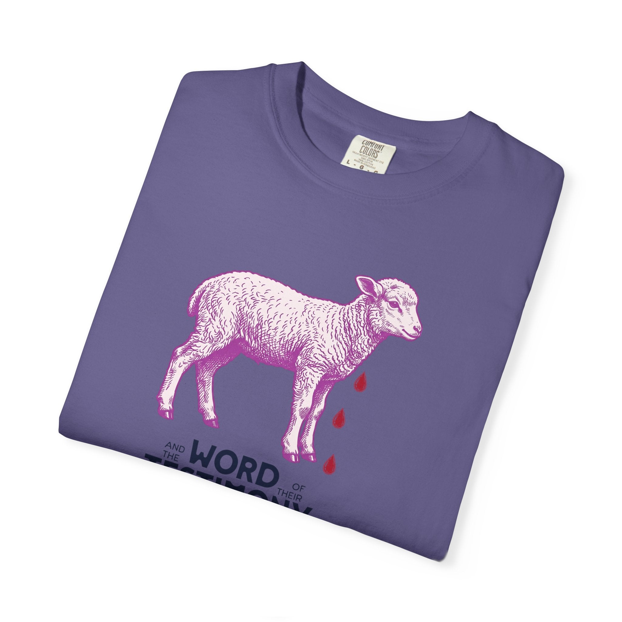 Lamb of God with Word of their Testimony - Lamb T-Shirt