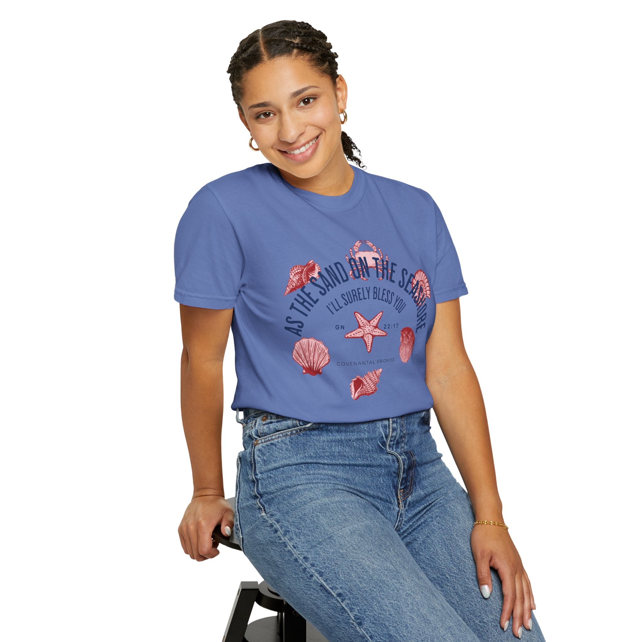 As the Sand on the Seashore - Sea Shells Graphic Tee