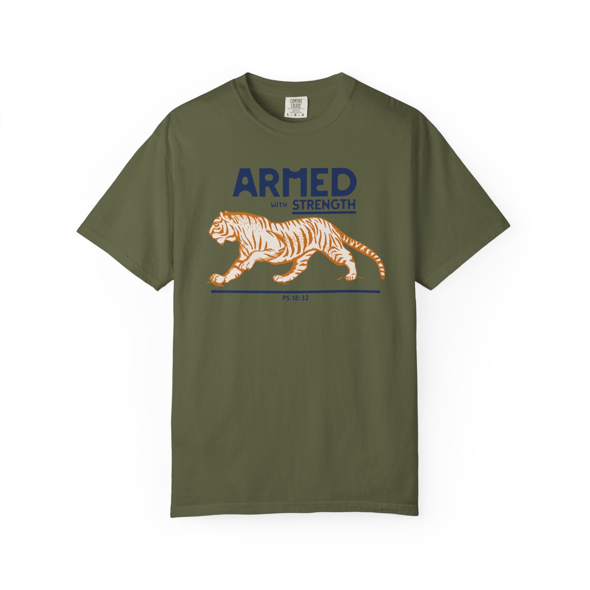 Armed with Strength - Tiger T-Shirt