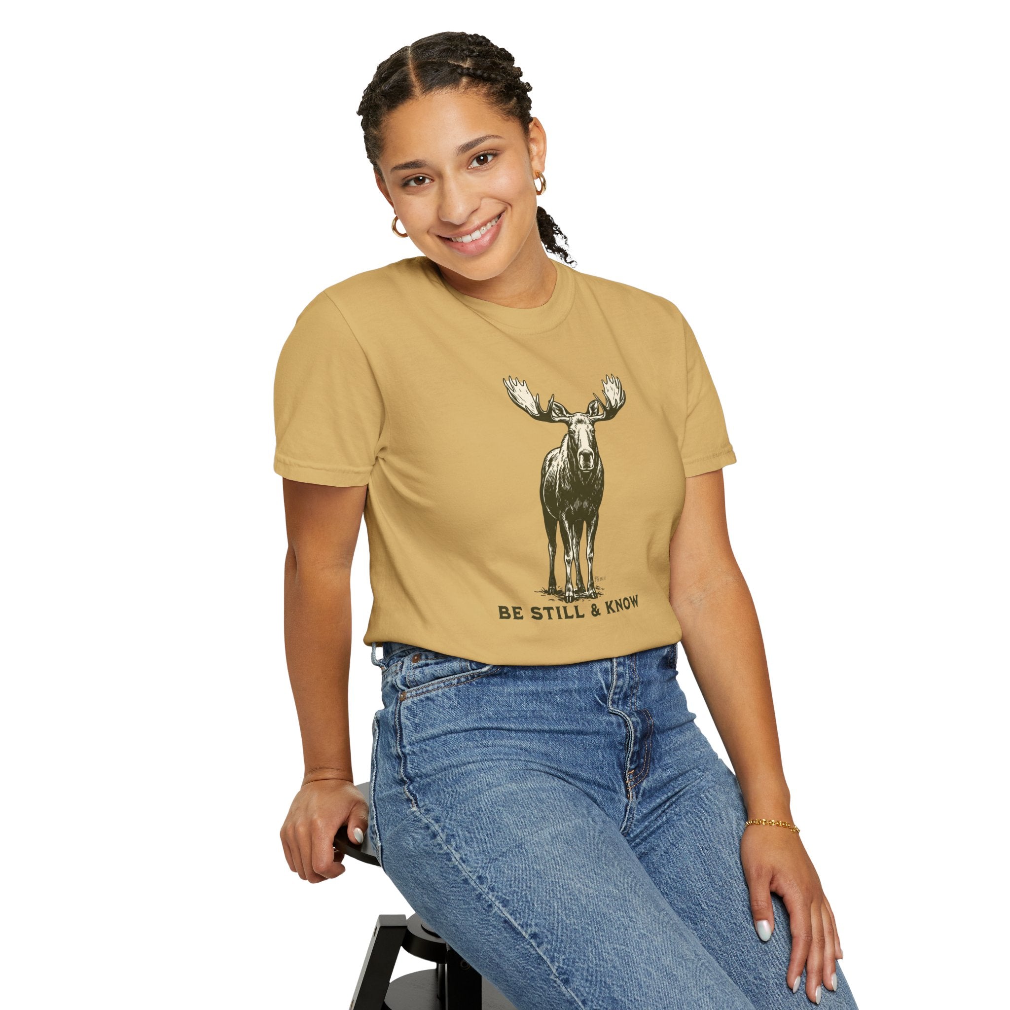 Be Still & Know Moose Graphic T-Shirt