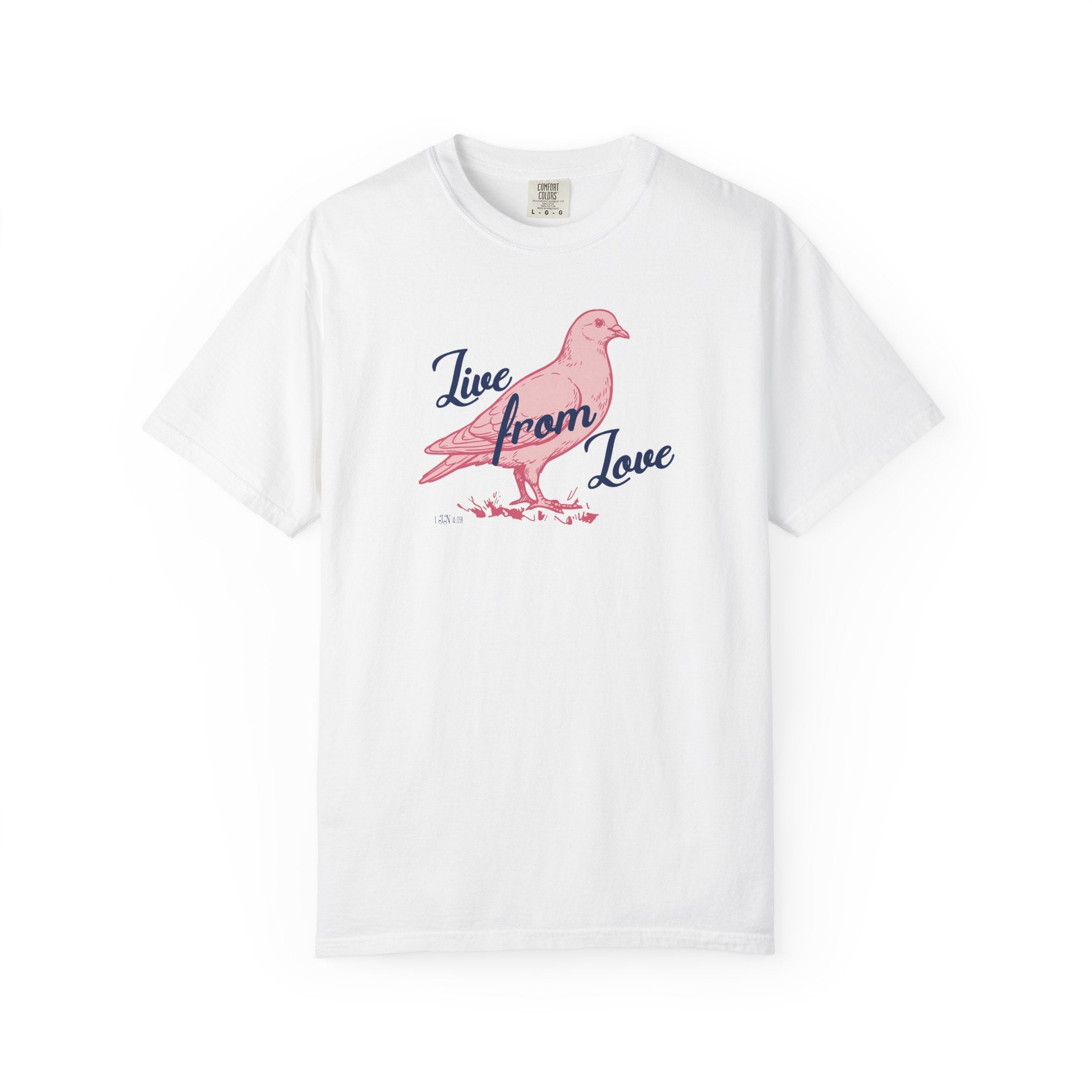 Live From Love - Dove Graphic Tee (Pink)