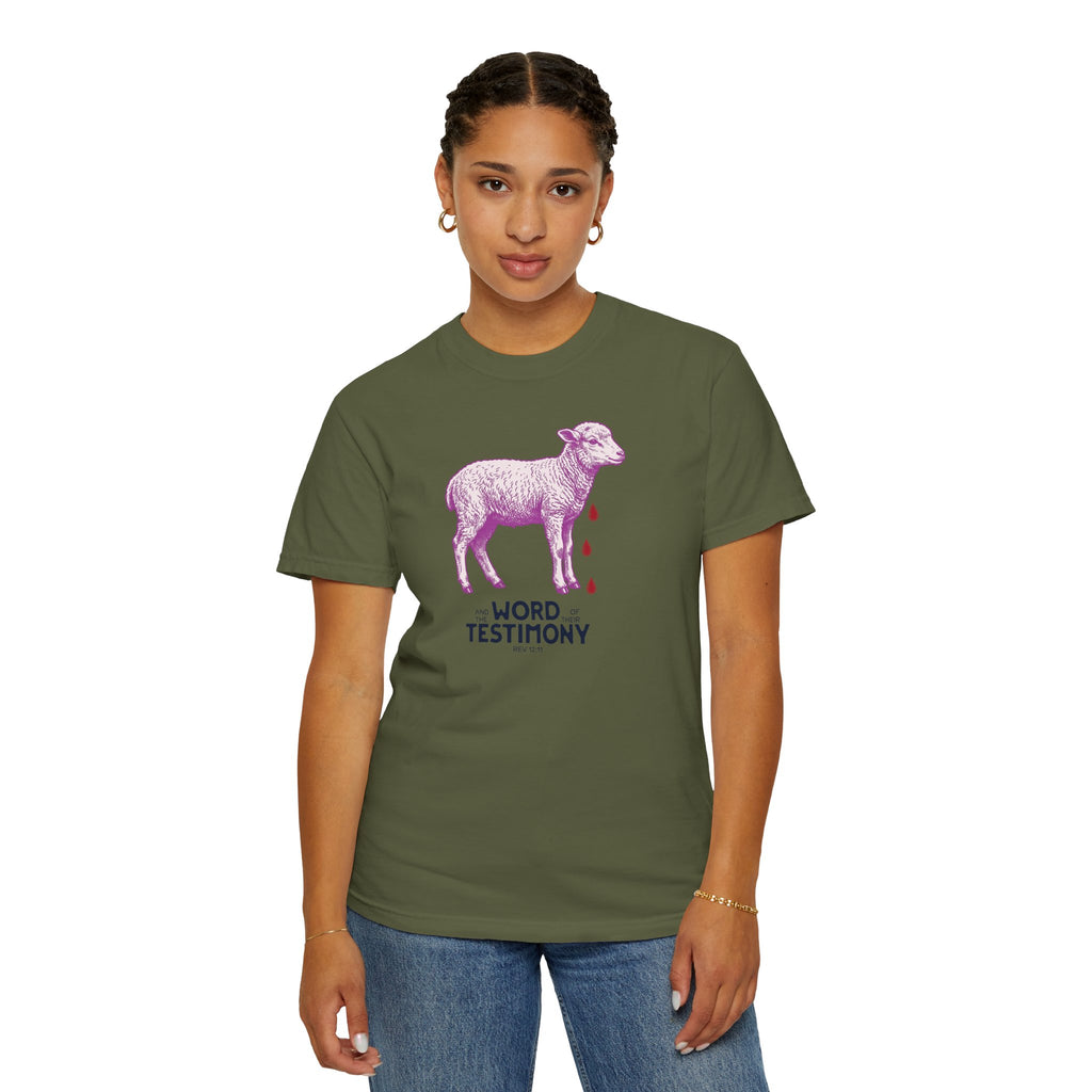 Lamb of God with Word of their Testimony - Lamb T-Shirt
