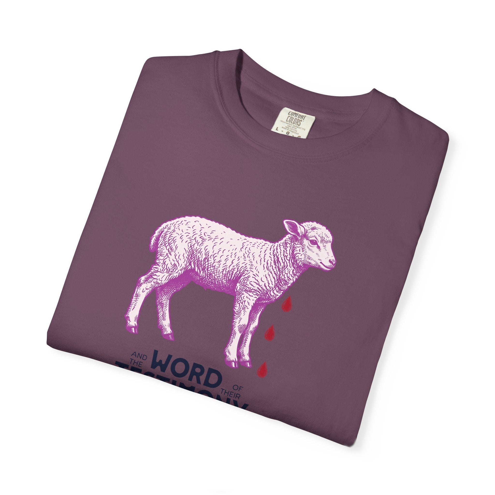 Lamb of God with Word of their Testimony - Lamb T-Shirt